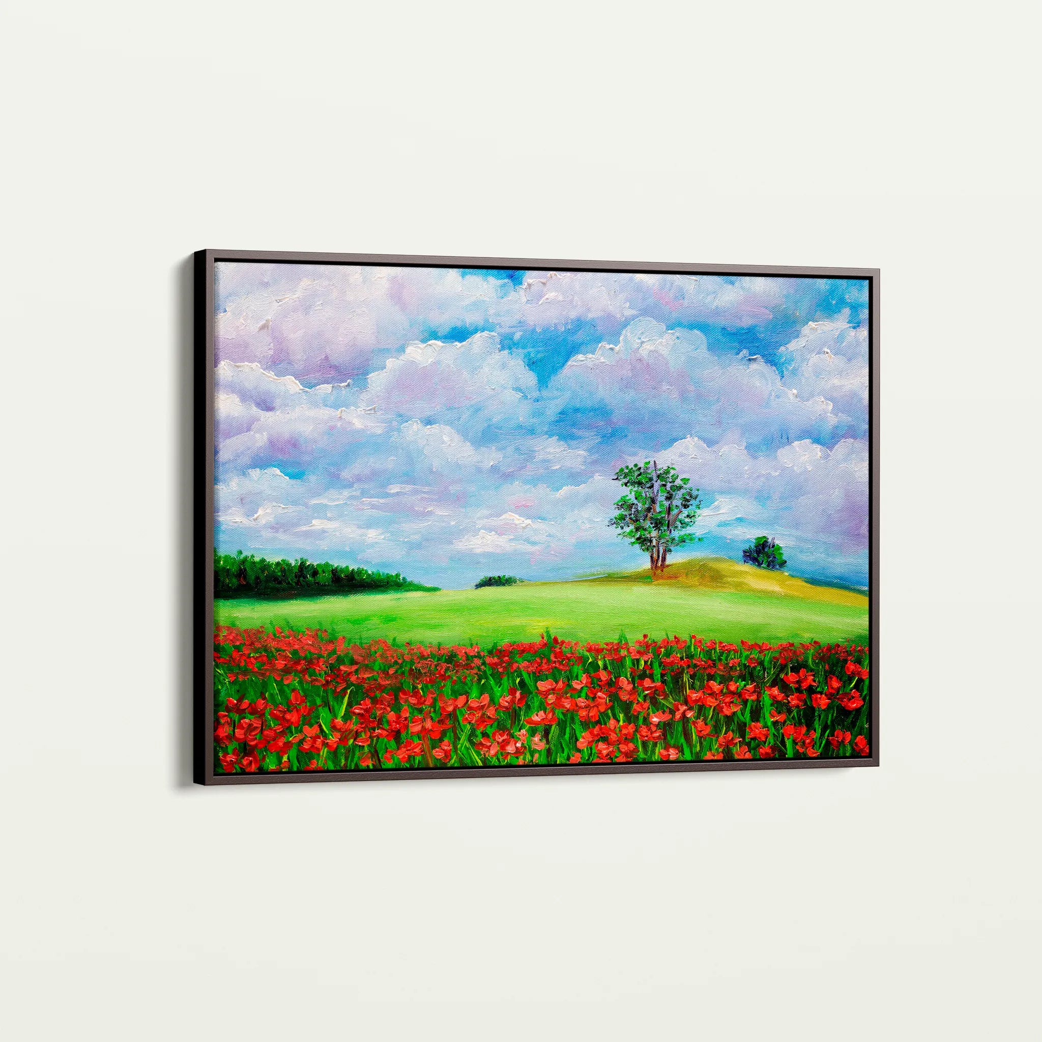 Landscape 123 Canvas Art 60 x 40 cm / Black