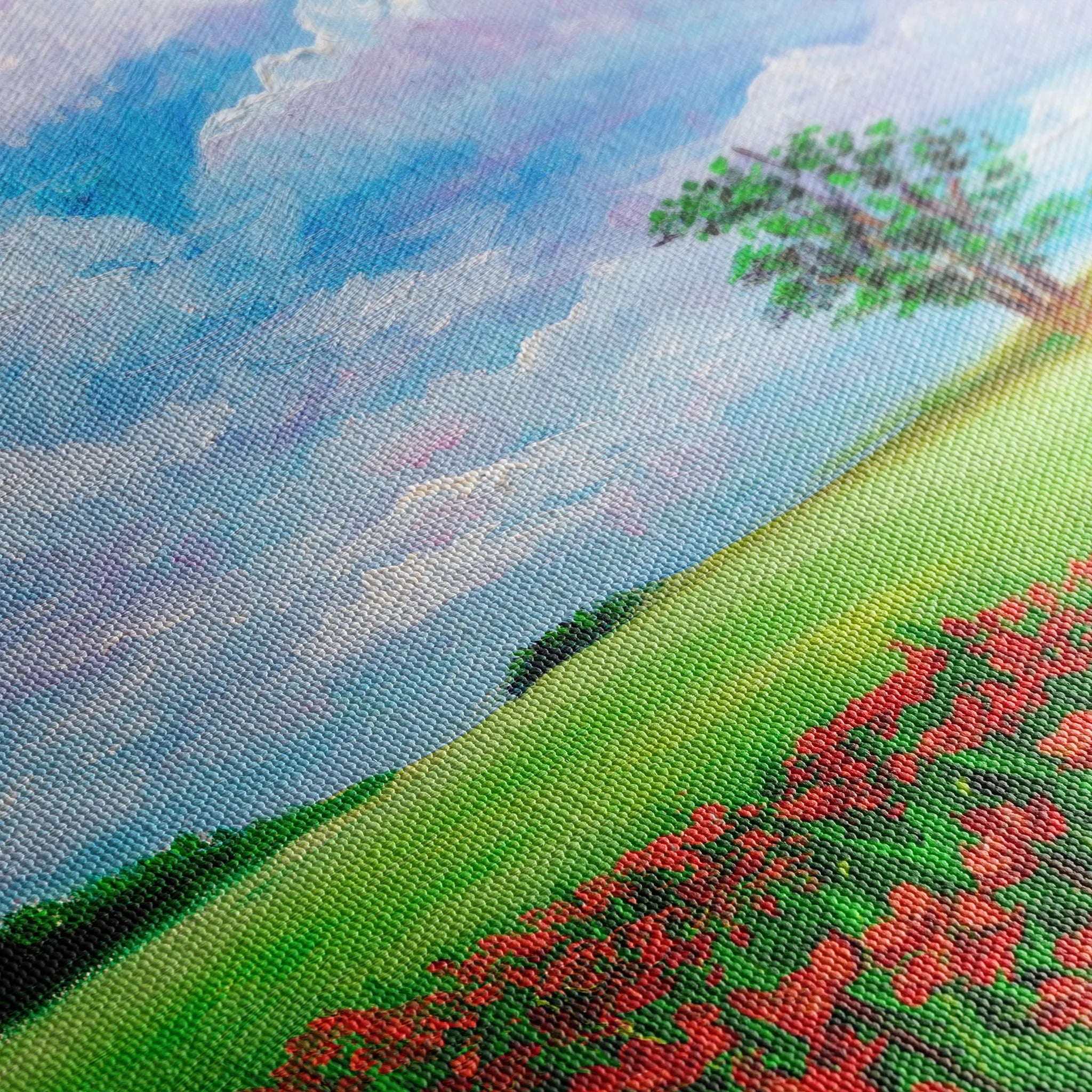 Landscape 123 Canvas Art 60 x 40 cm / Black