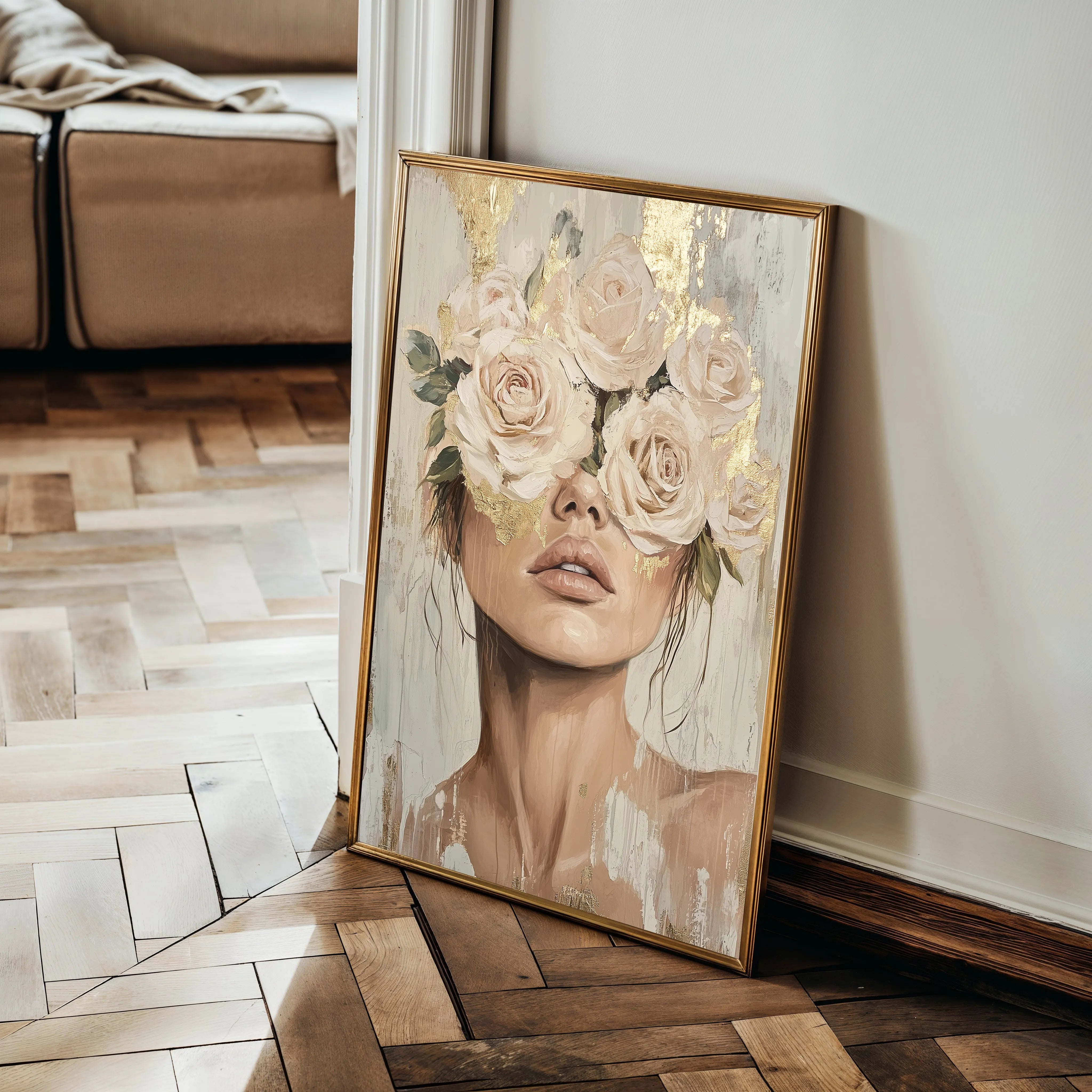 Portrait 123 Canvas Art 60 x 40 cm / Black