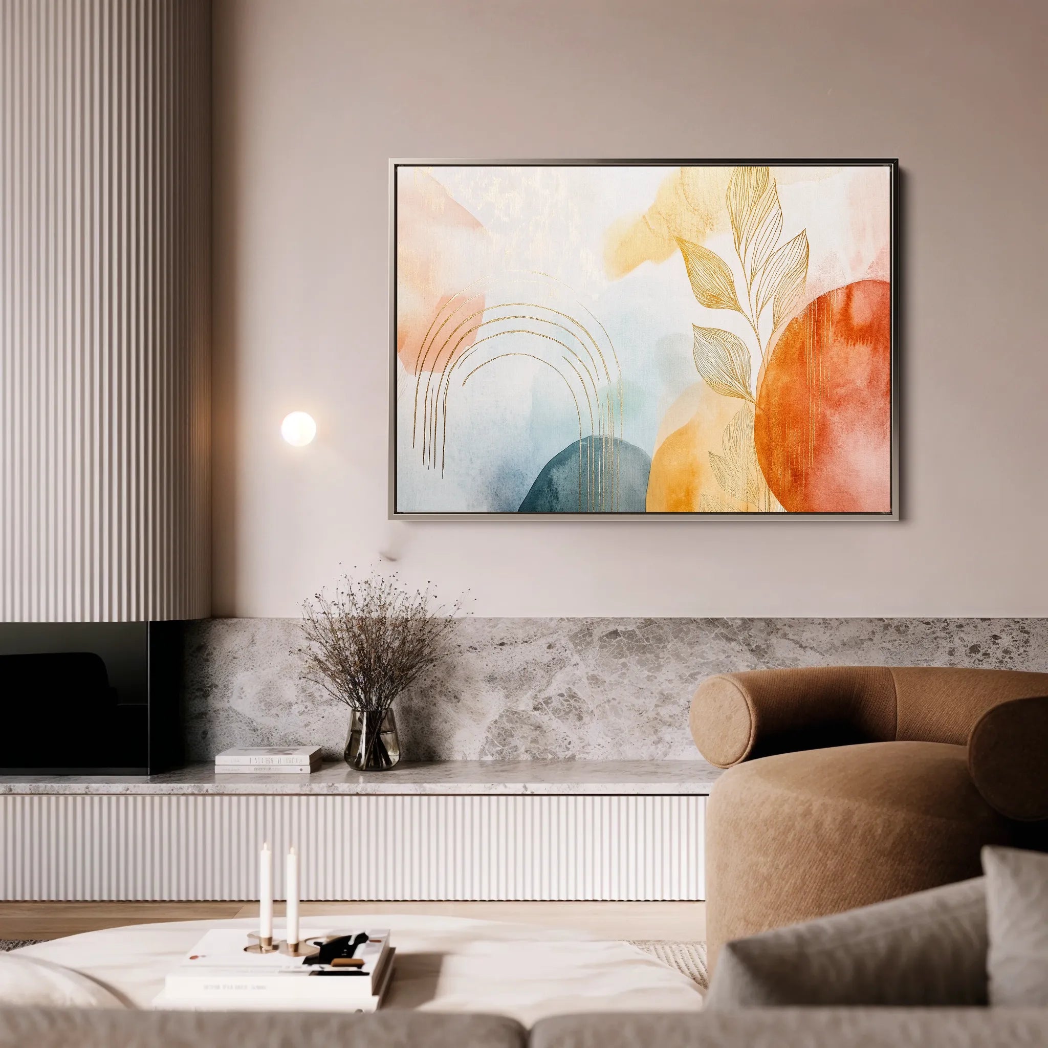 Boho 124 Canvas Art 60 x 40 cm / Black