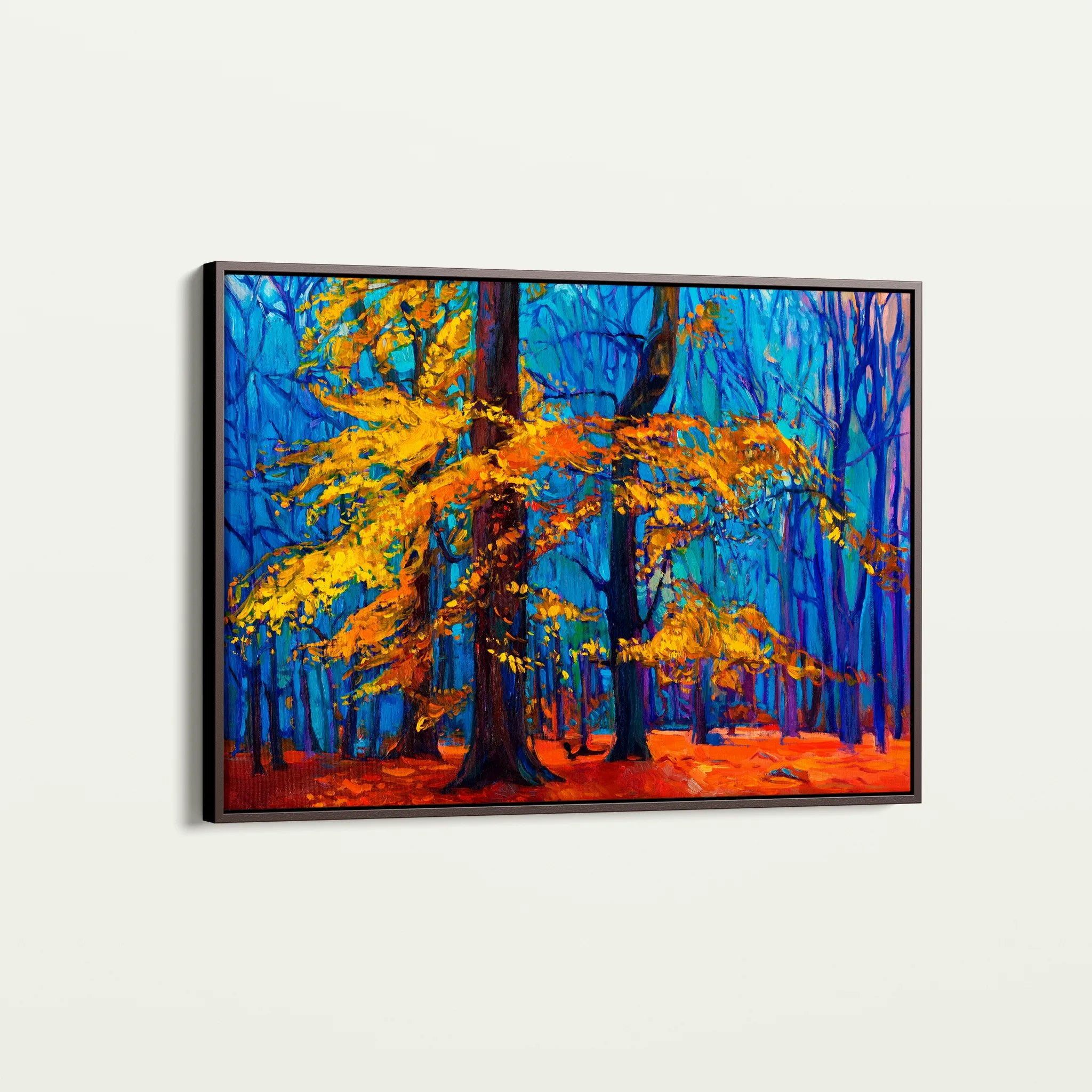 Landscape 124 Canvas Art 60 x 40 cm / Black