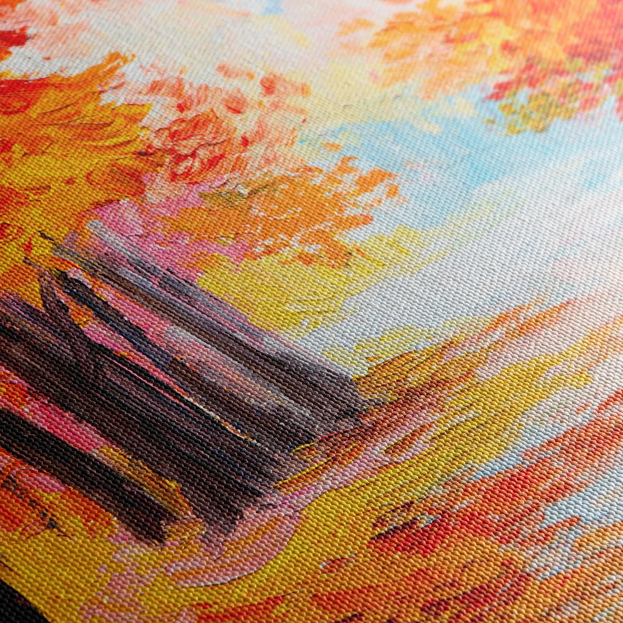 Landscape 125 Canvas Art 60 x 40 cm / Black