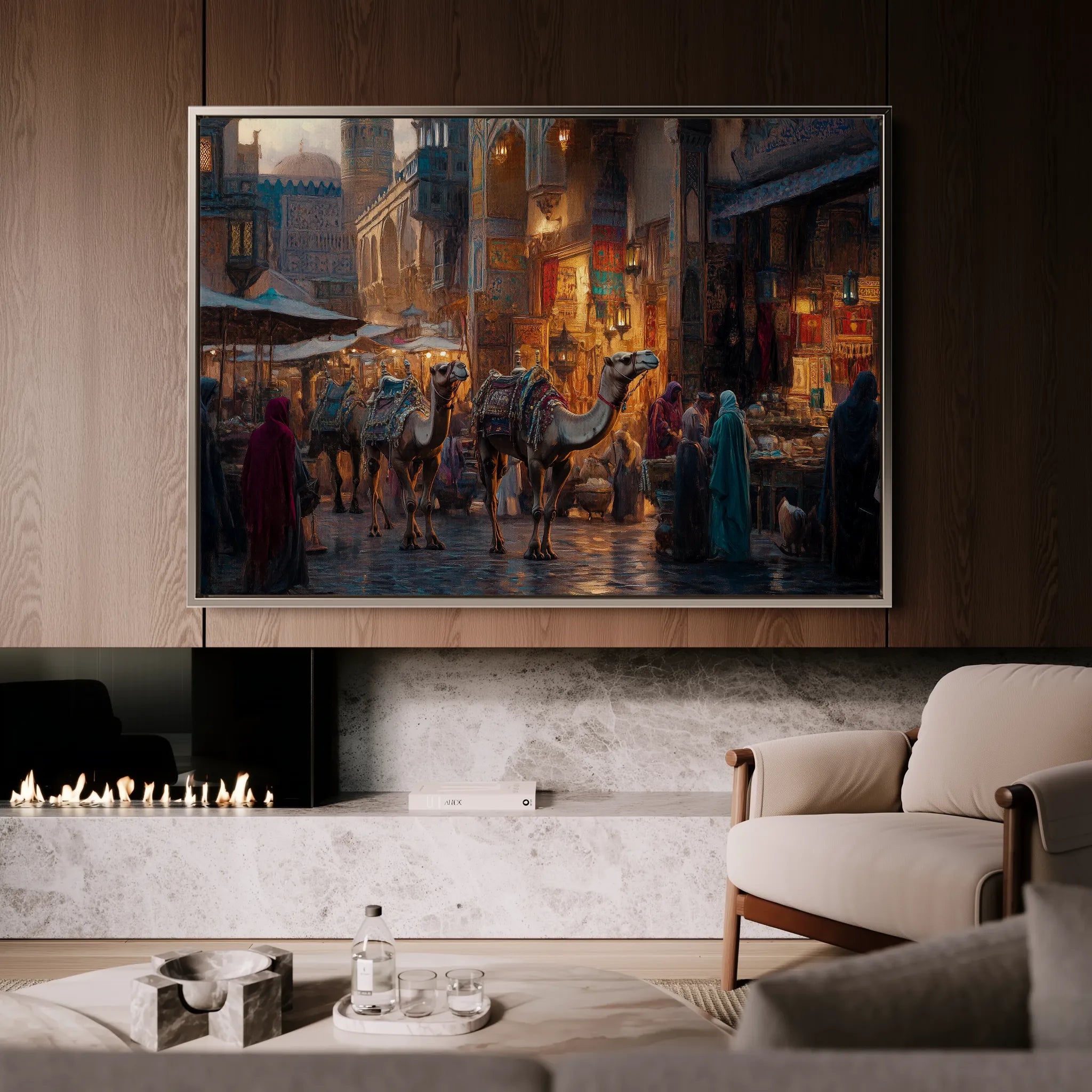 Orientalist 125 Canvas Art 60 x 40 cm / Black