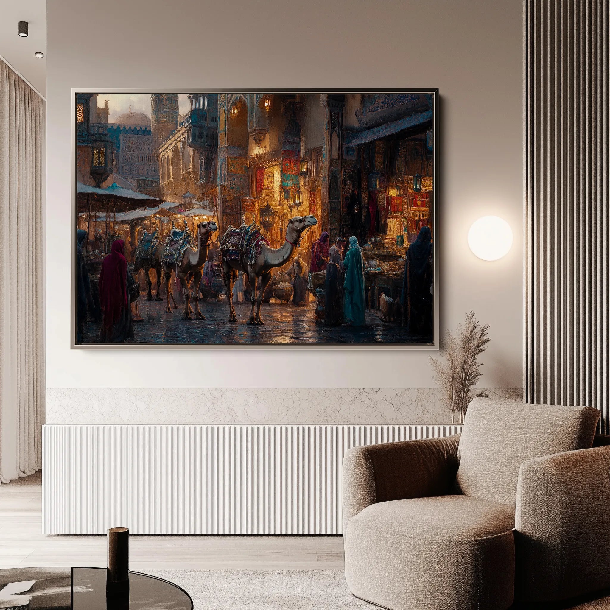Orientalist 125 Canvas Art 60 x 40 cm / Black