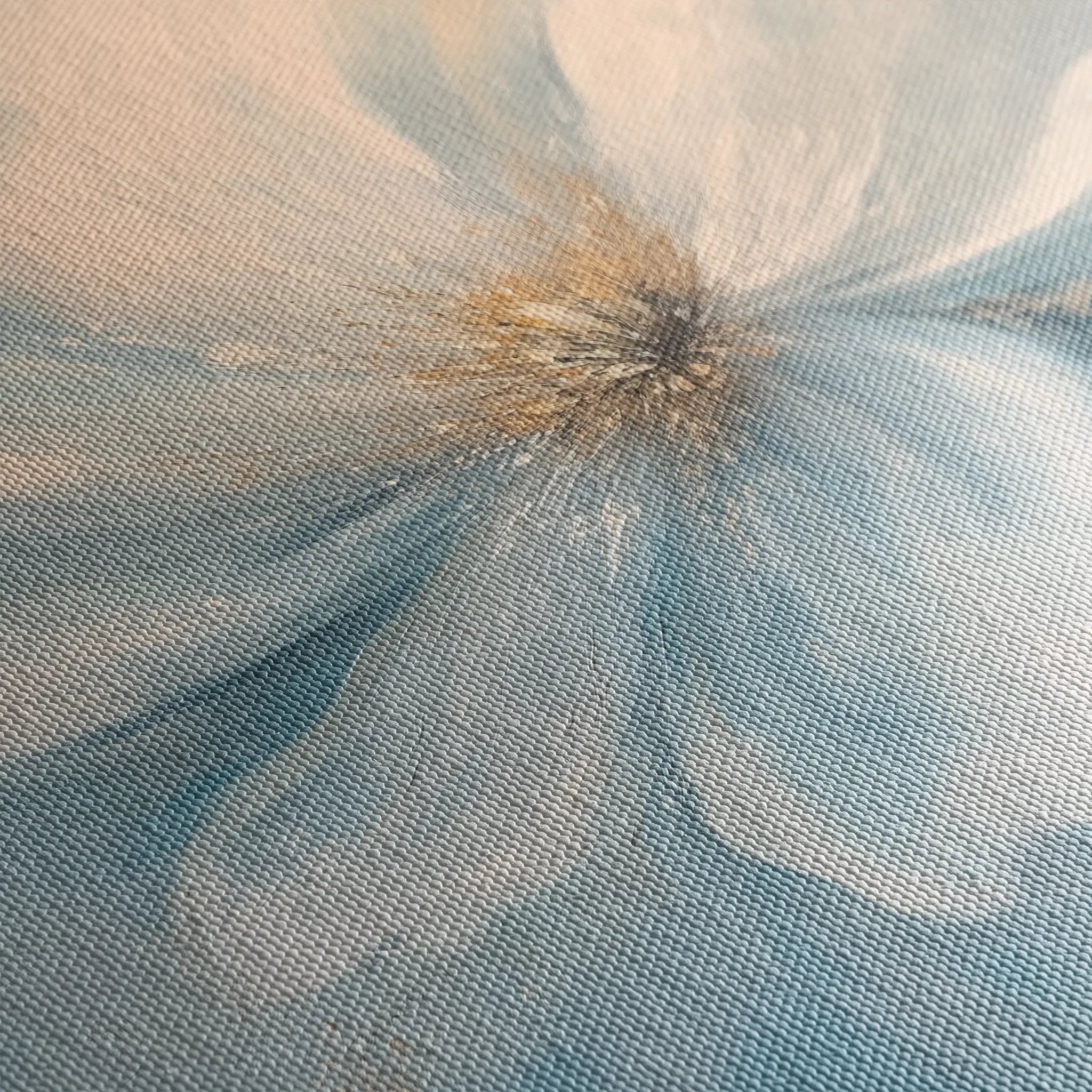 Floral 1256 Canvas Art 60 x 60 cm / Black