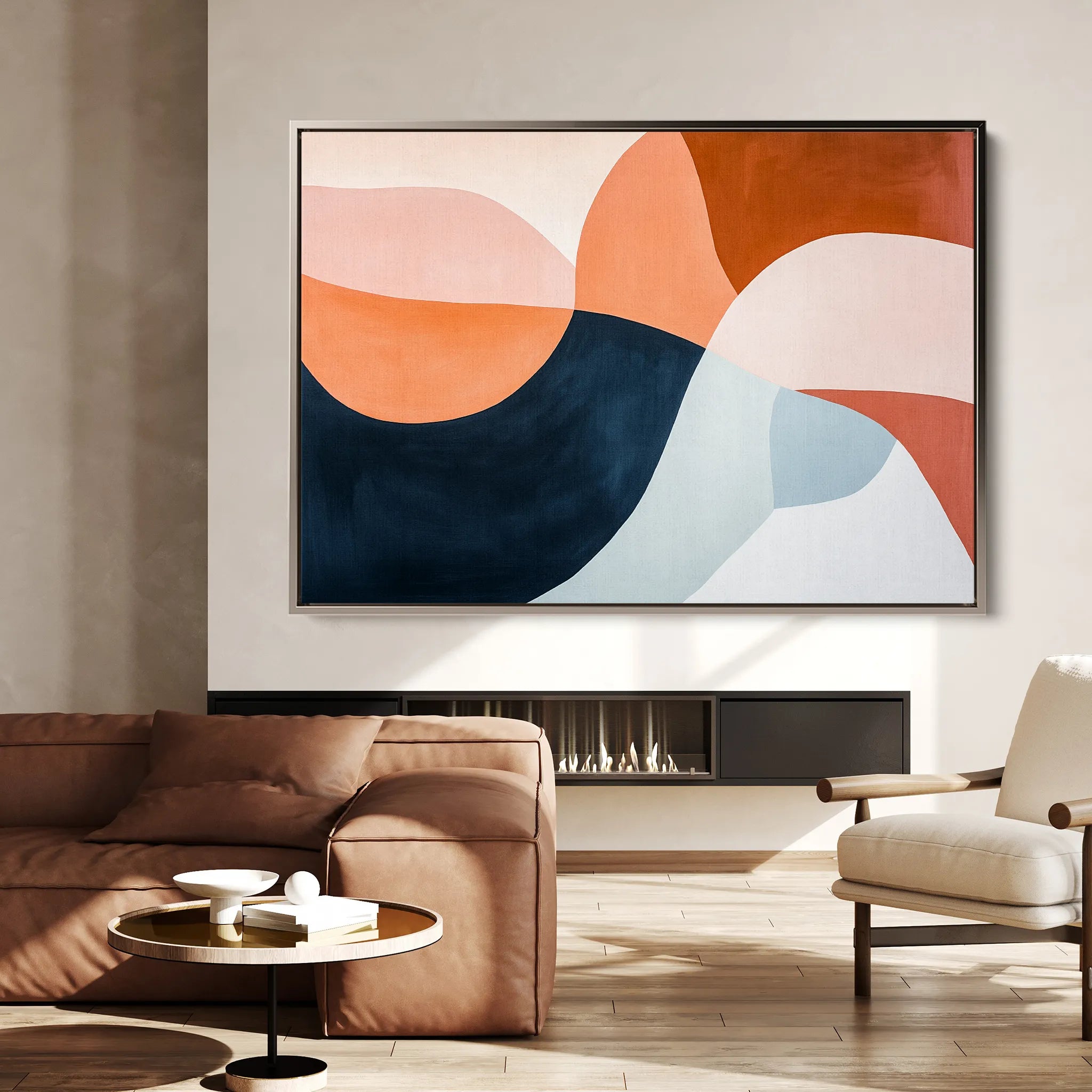 Boho 126 Canvas Art 60 x 40 cm / Black