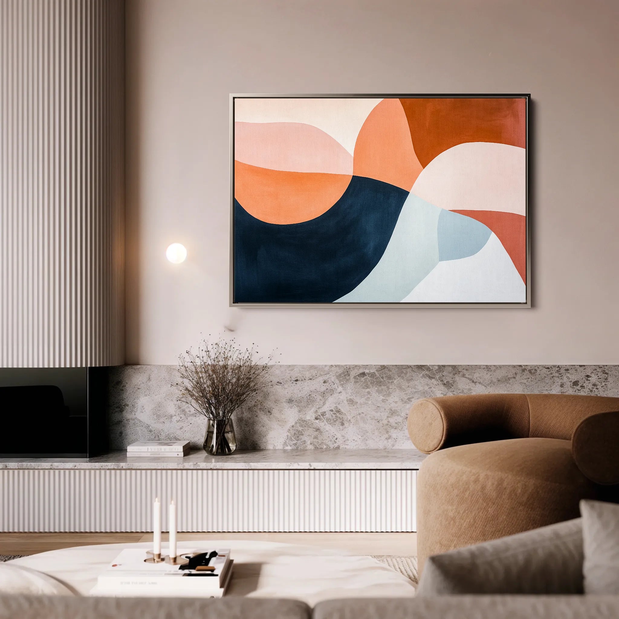 Boho 126 Canvas Art 60 x 40 cm / Black