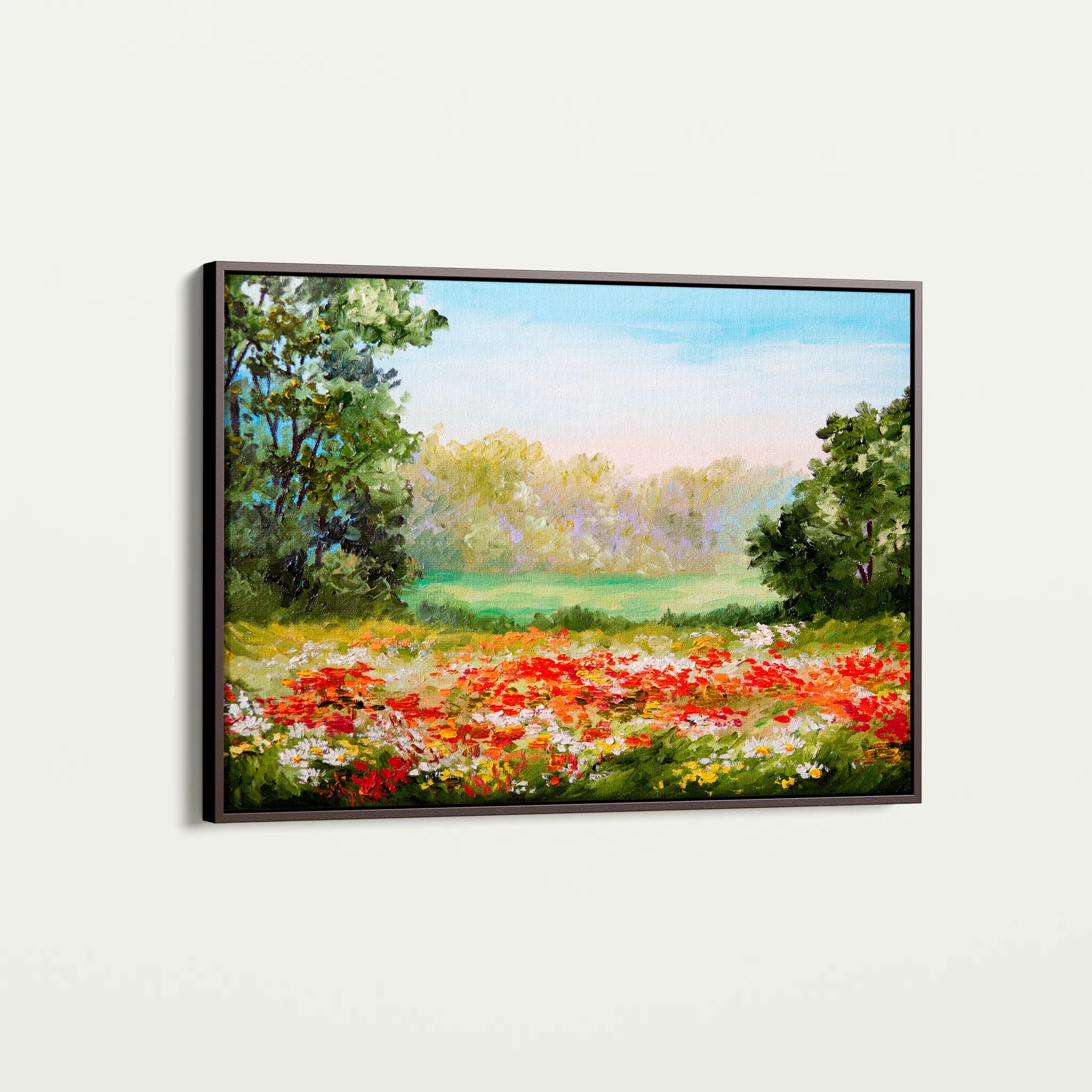 Landscape 126 Canvas Art 60 x 40 cm / Black