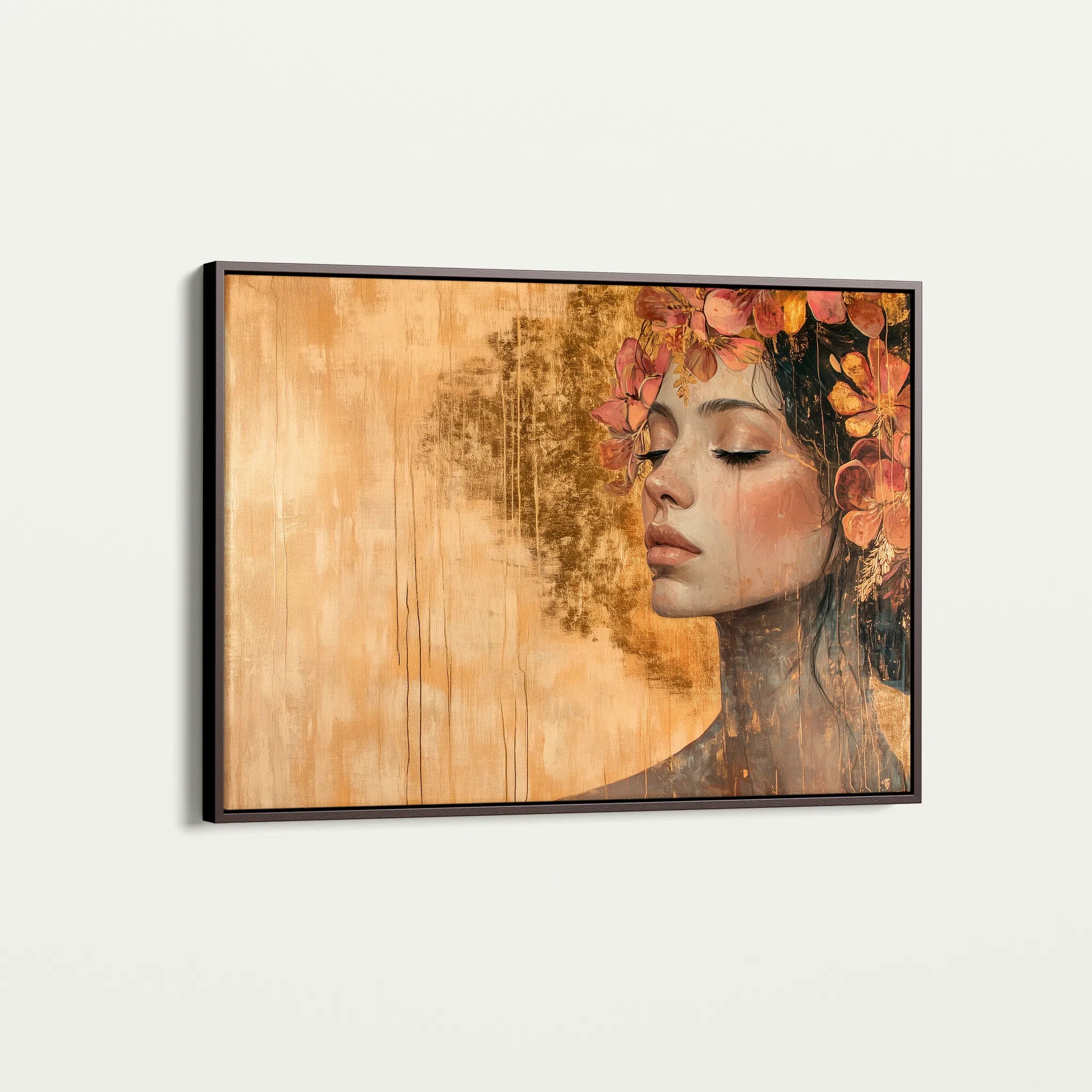 Portrait 126 Canvas Art 60 x 40 cm / Black