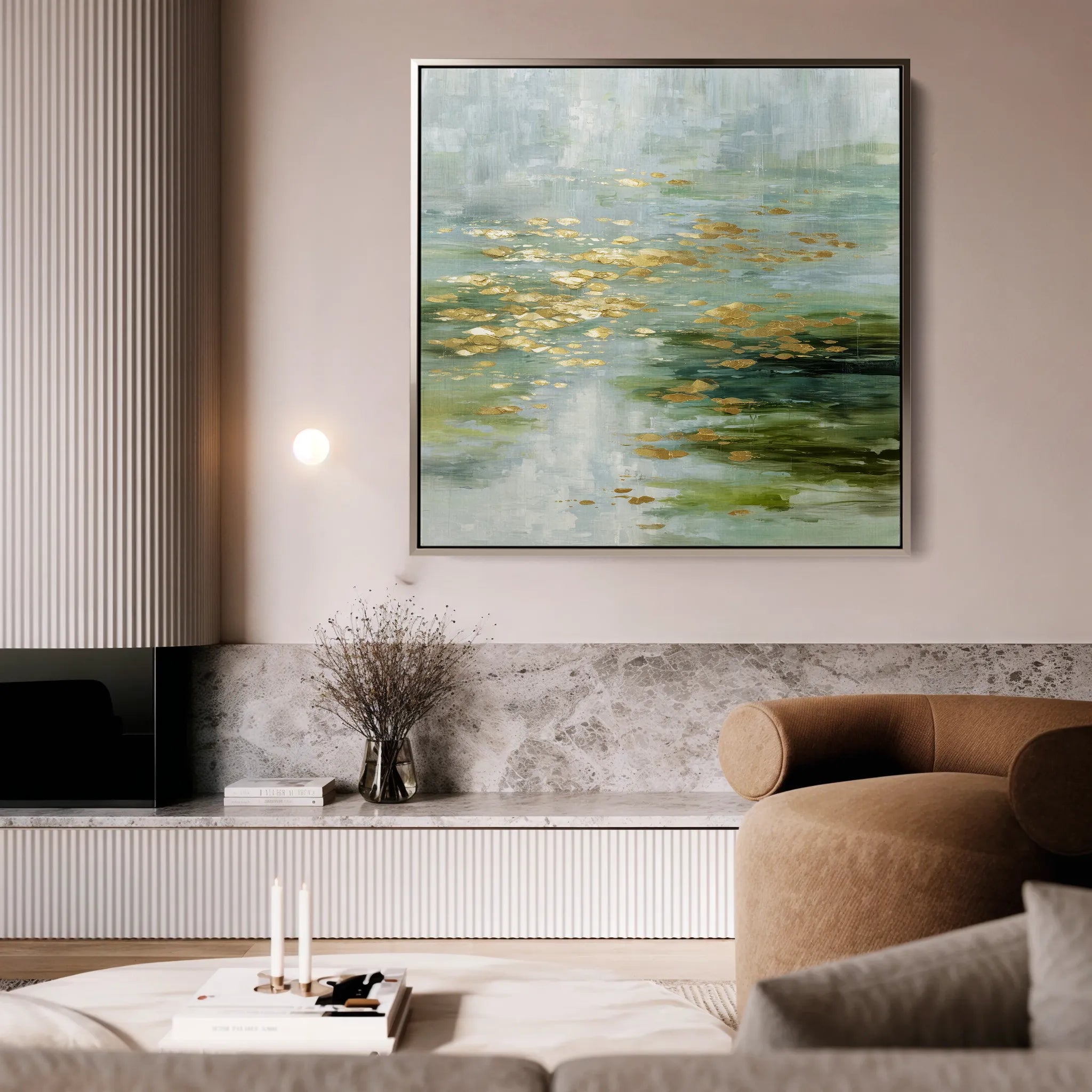Abstract 1269 Canvas Art 60 x 60 cm / Black