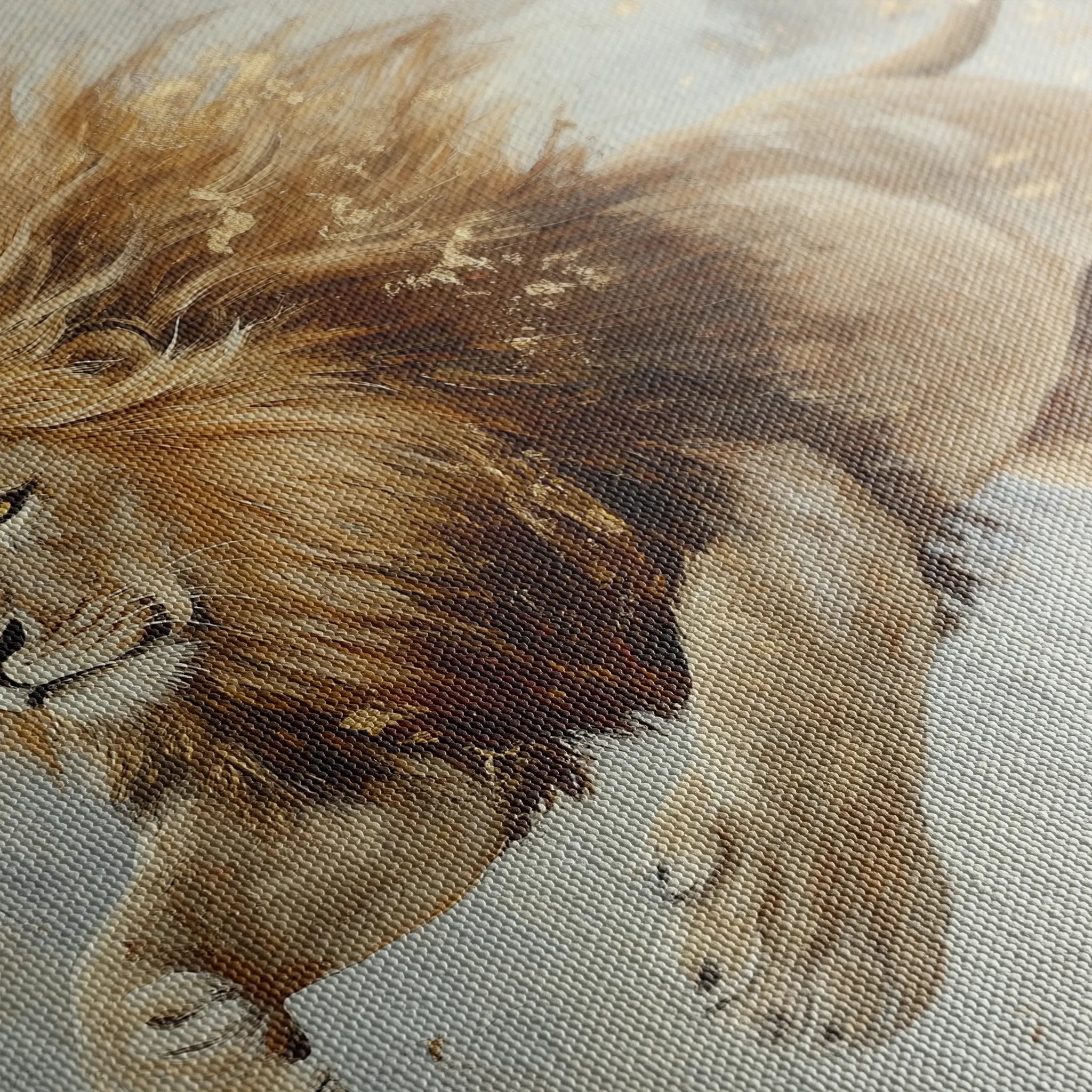 Animals 127 Canvas Art 60 x 40 cm / Black