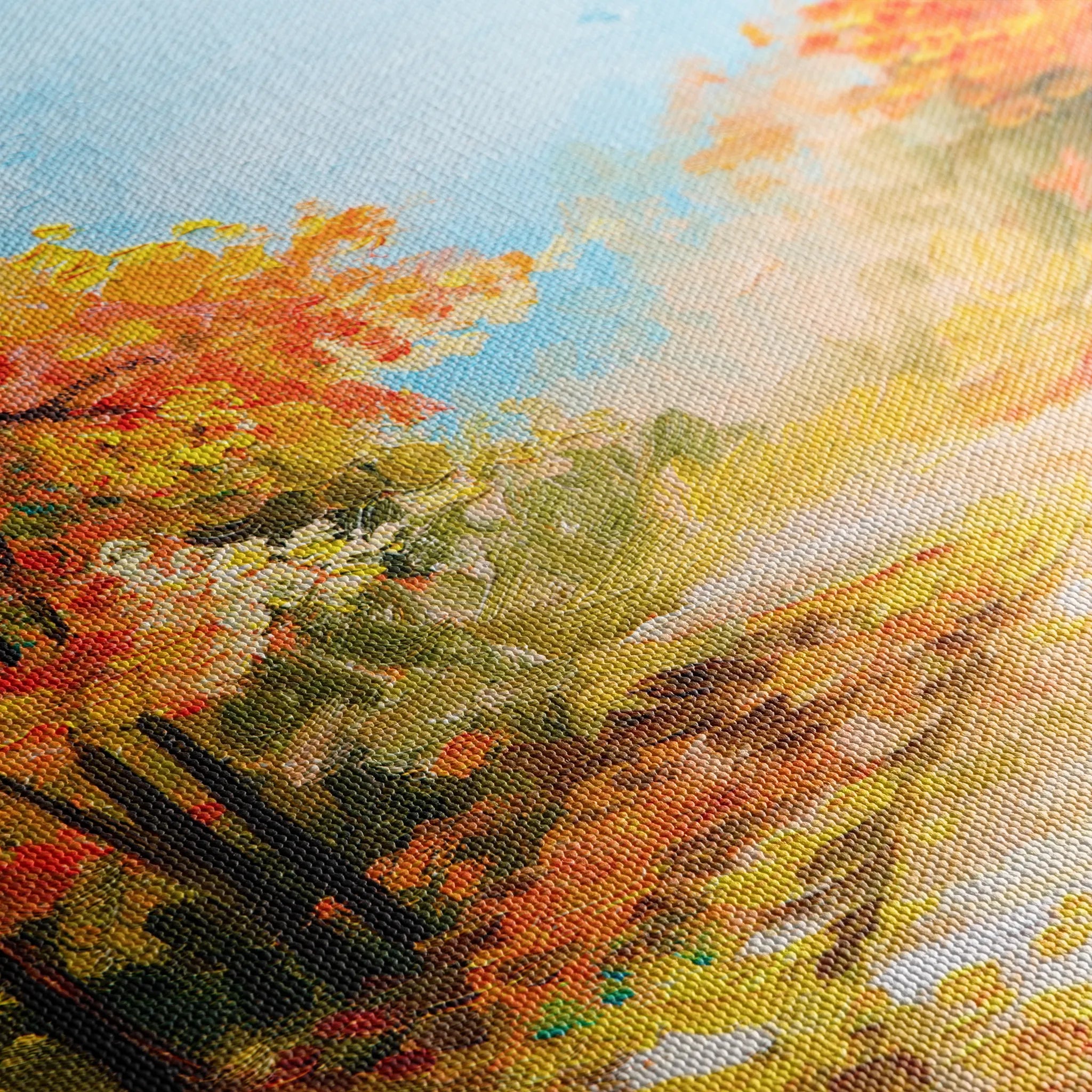 Landscape 127 Canvas Art 60 x 40 cm / Black