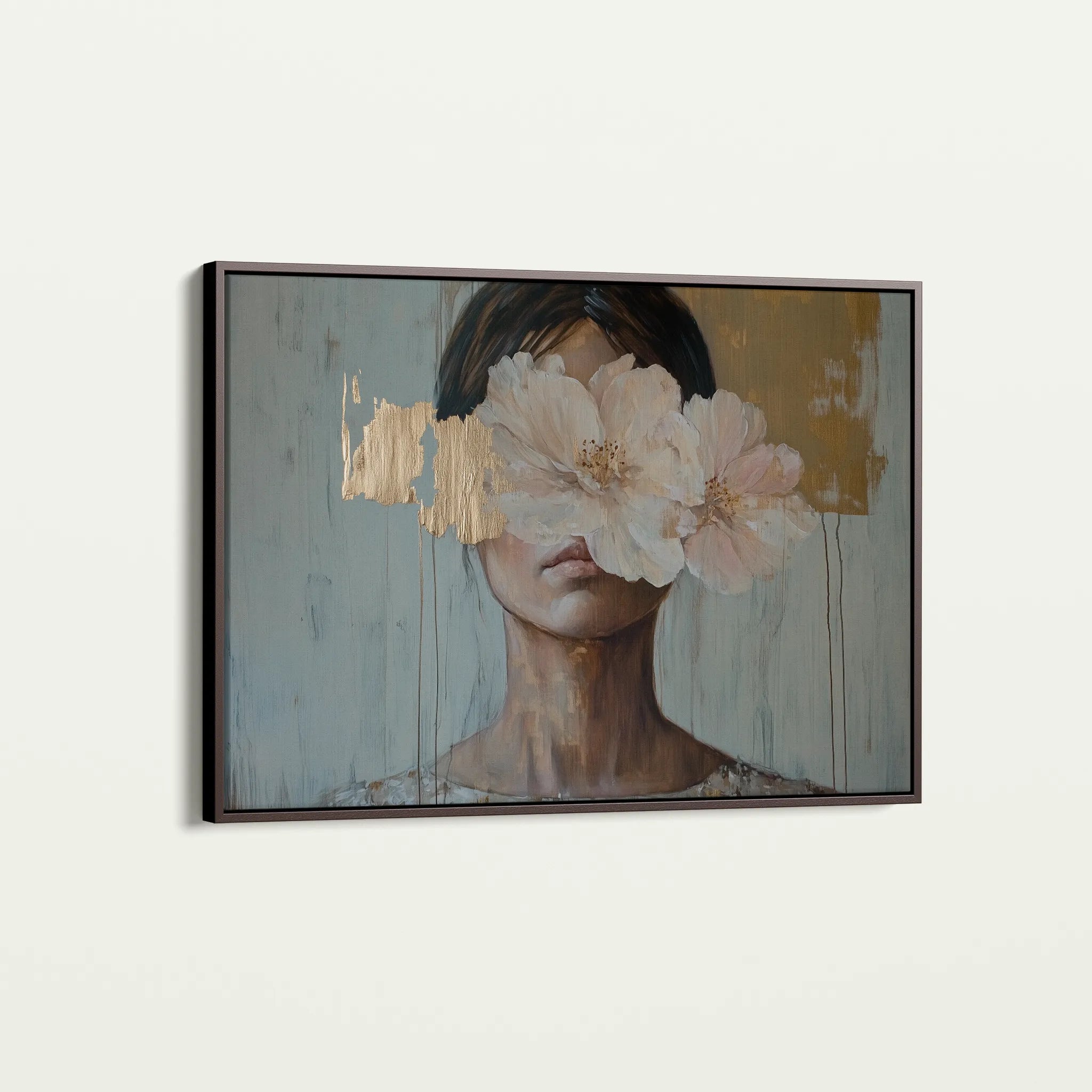 Portrait 127 Canvas Art 60 x 40 cm / Black