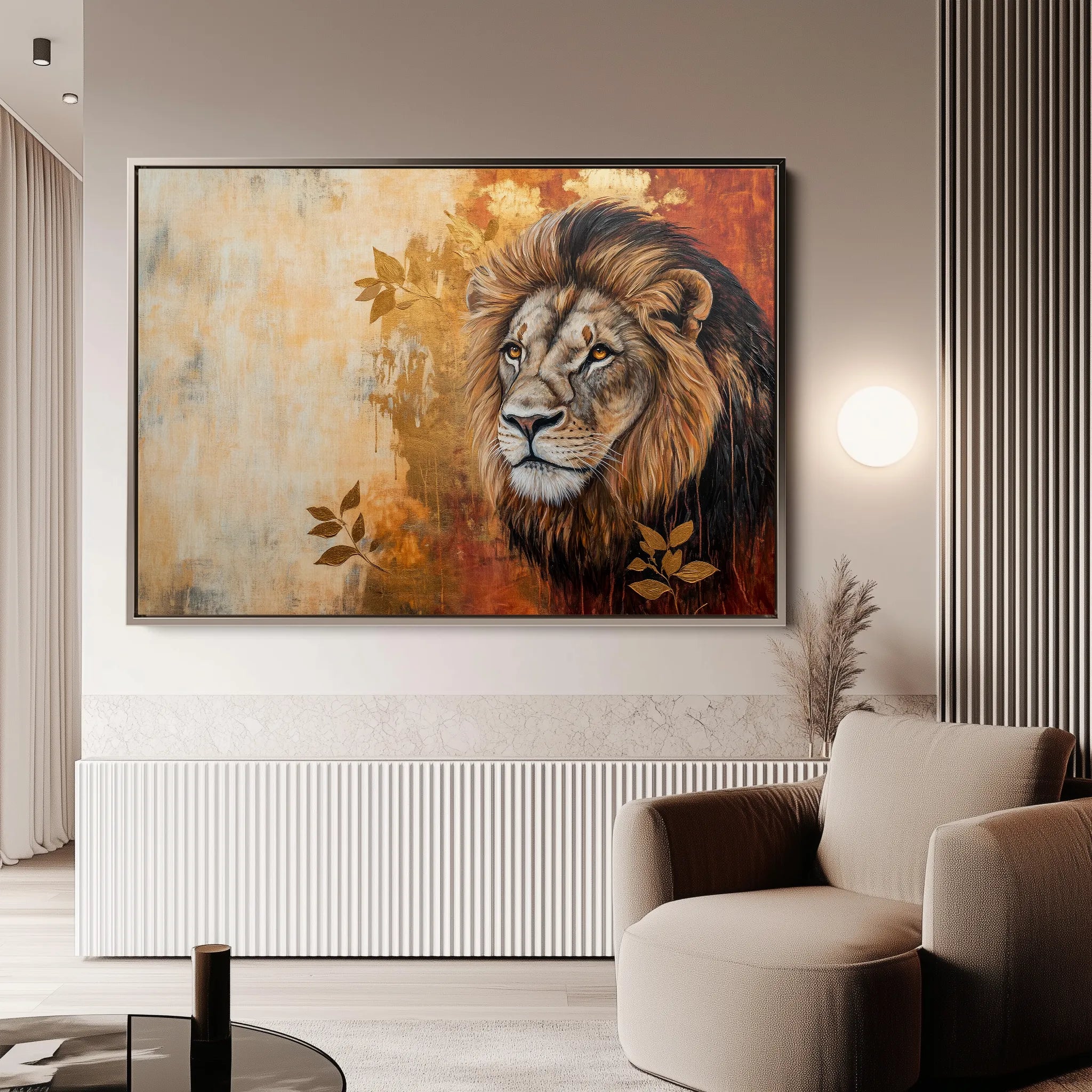 Animals 128 Canvas Art 60 x 40 cm / Black