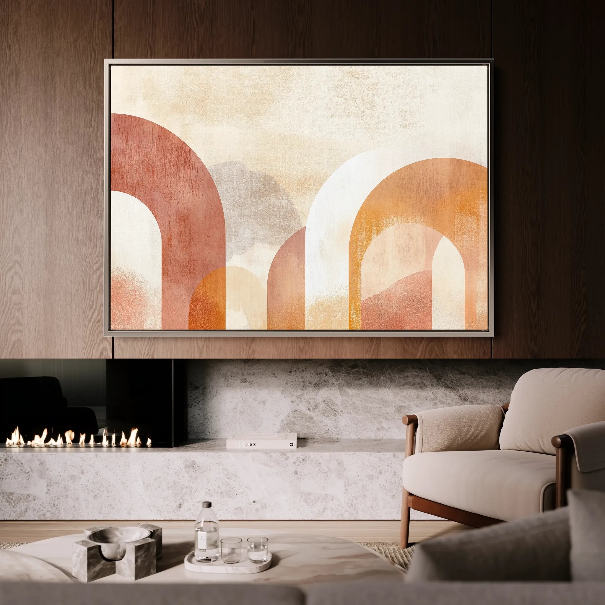 Boho 128 Canvas Art 60 x 40 cm / Black