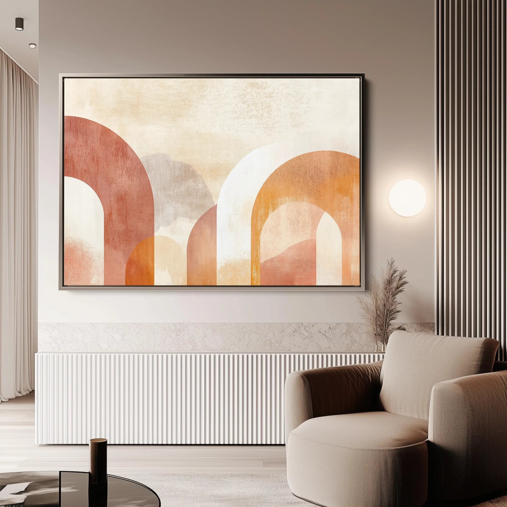 Boho 128 Canvas Art 60 x 40 cm / Black