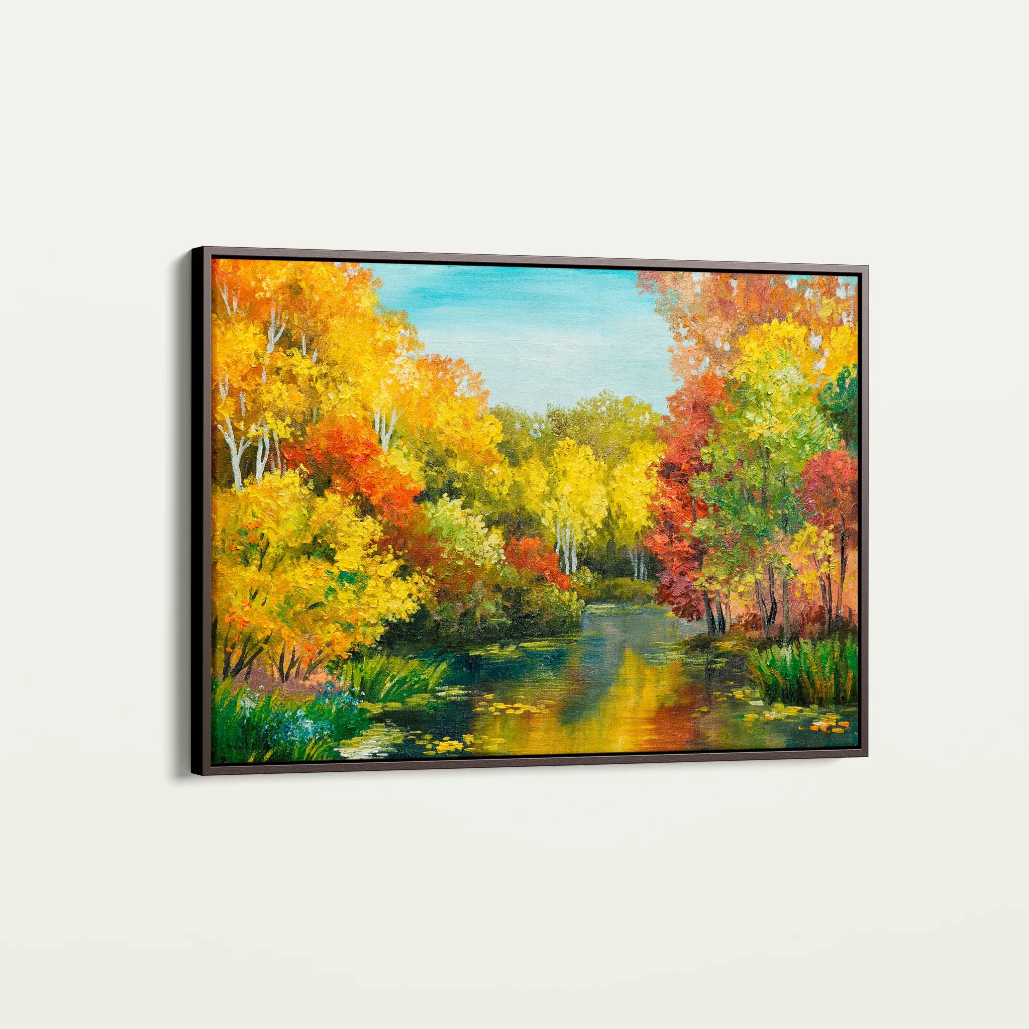 Landscape 128 Canvas Art 60 x 40 cm / Black