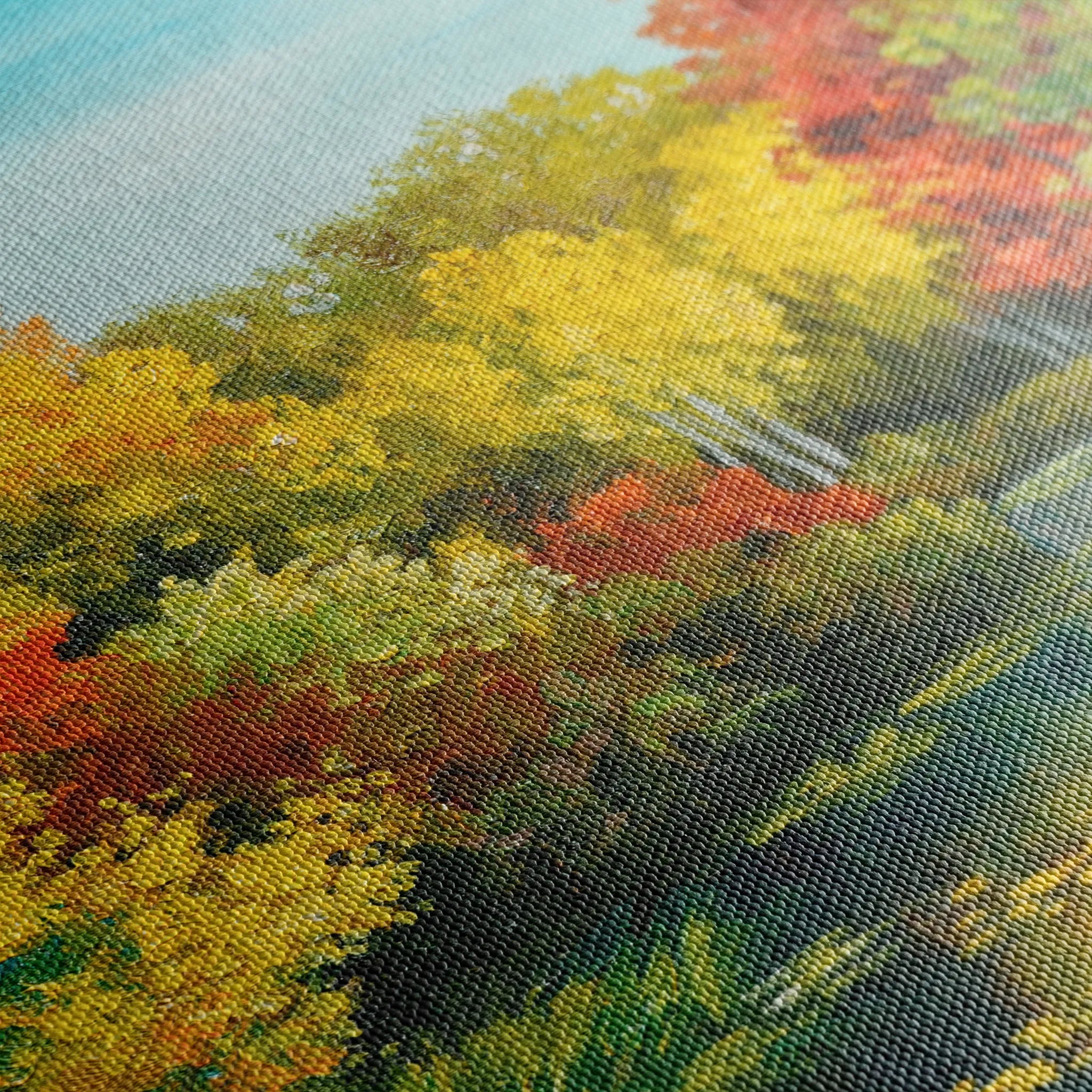 Landscape 128 Canvas Art 60 x 40 cm / Black