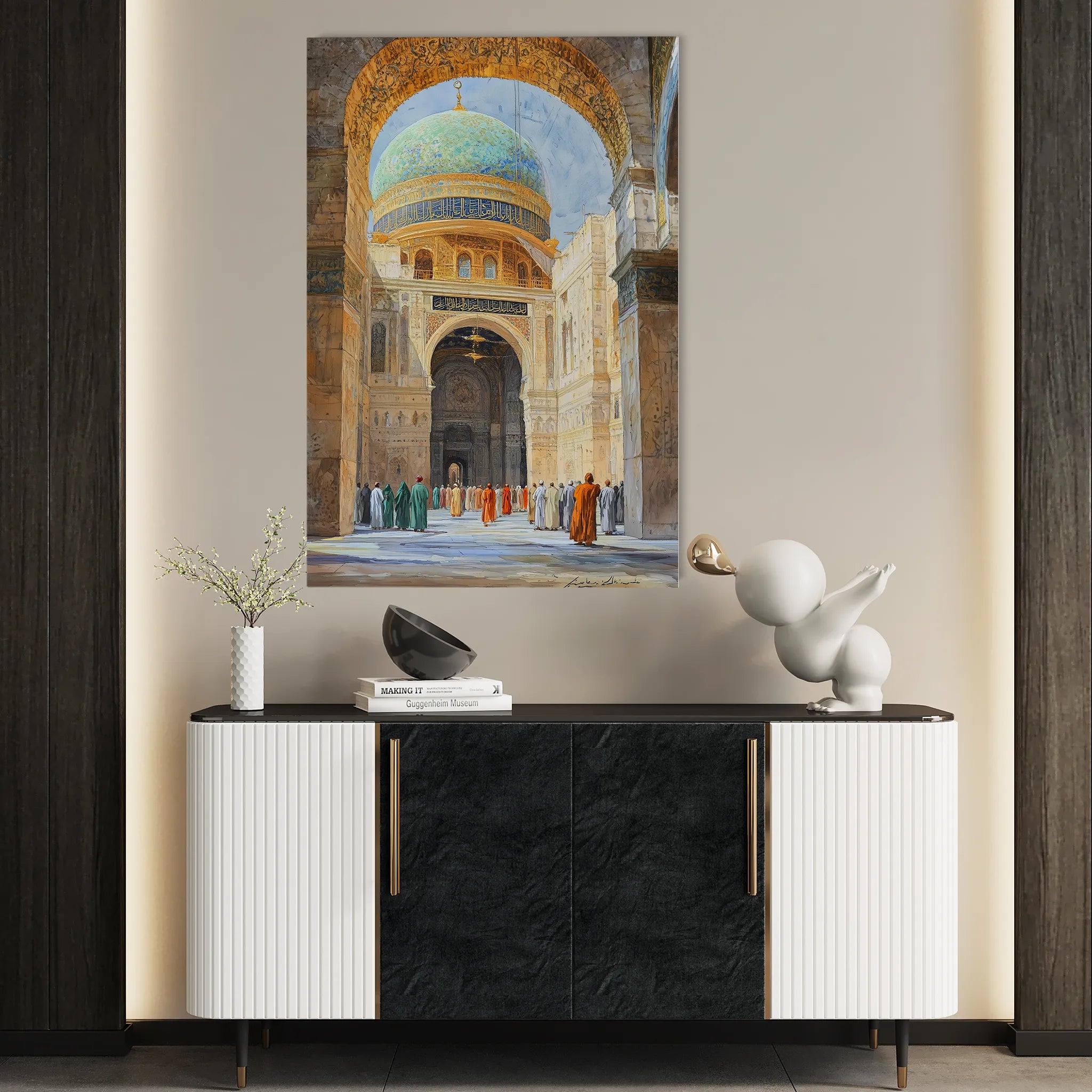 Orientalist 128 Canvas Art 60 x 40 cm / Black