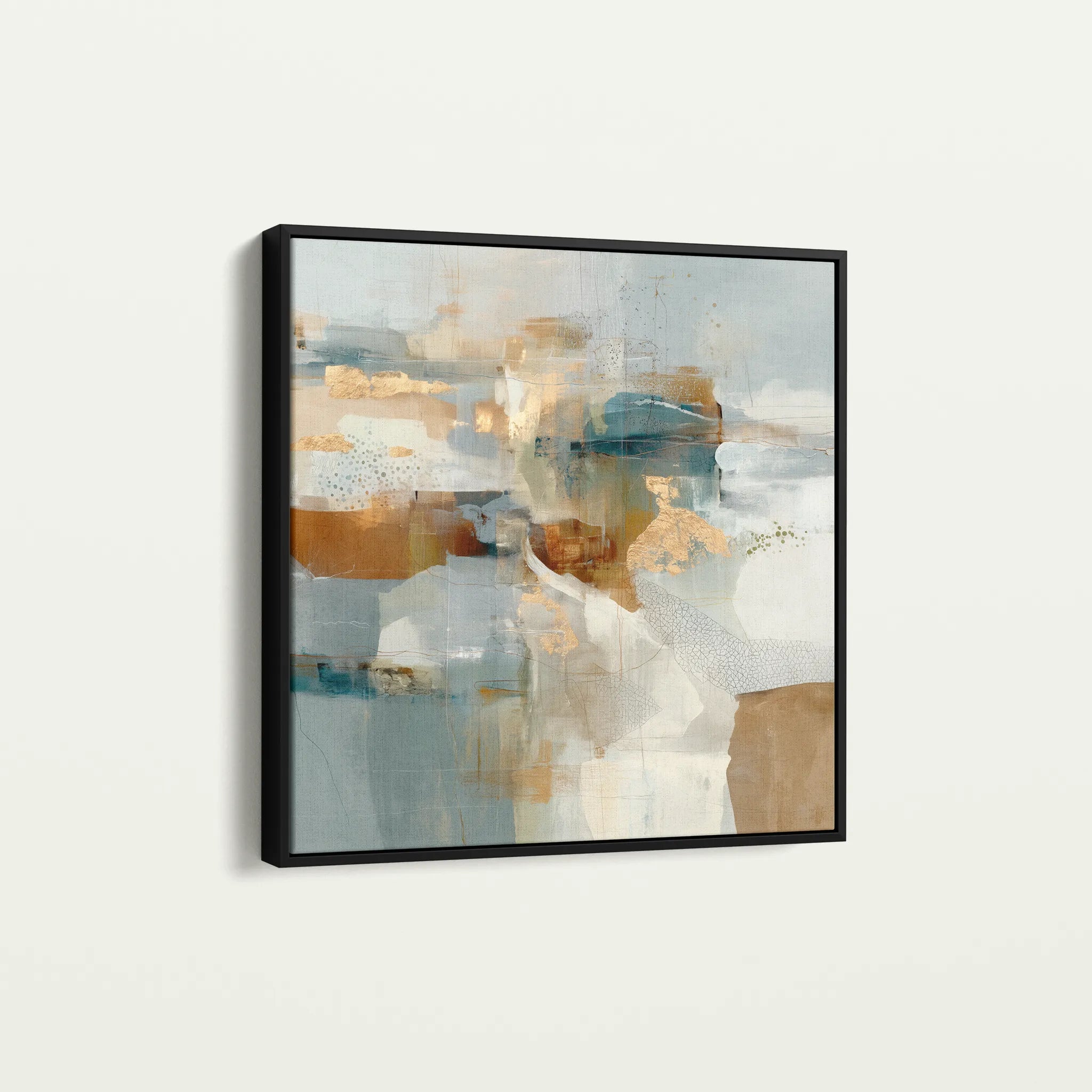 Abstract 1282 Canvas Art 60 x 60 cm / Black