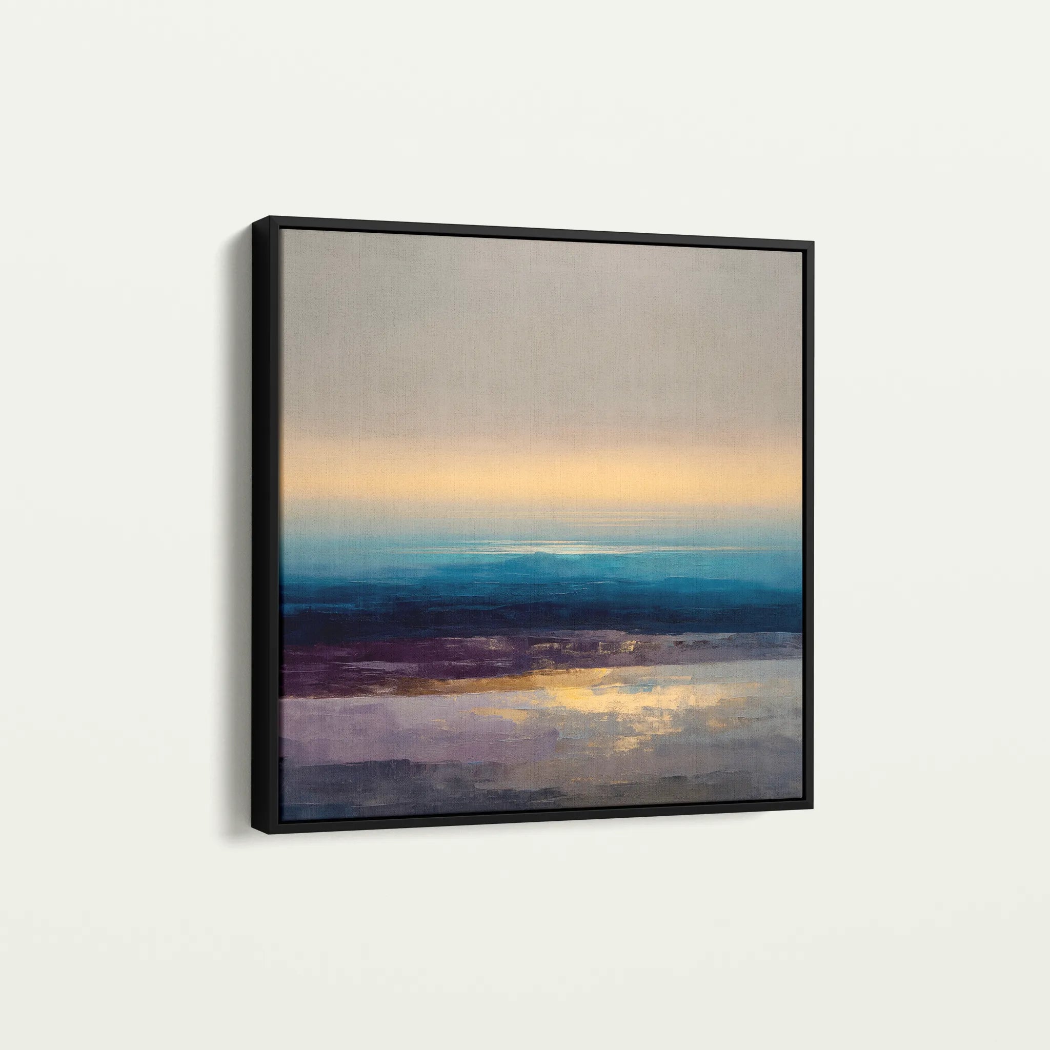 Abstract 1285 Canvas Art 60 x 60 cm / Black