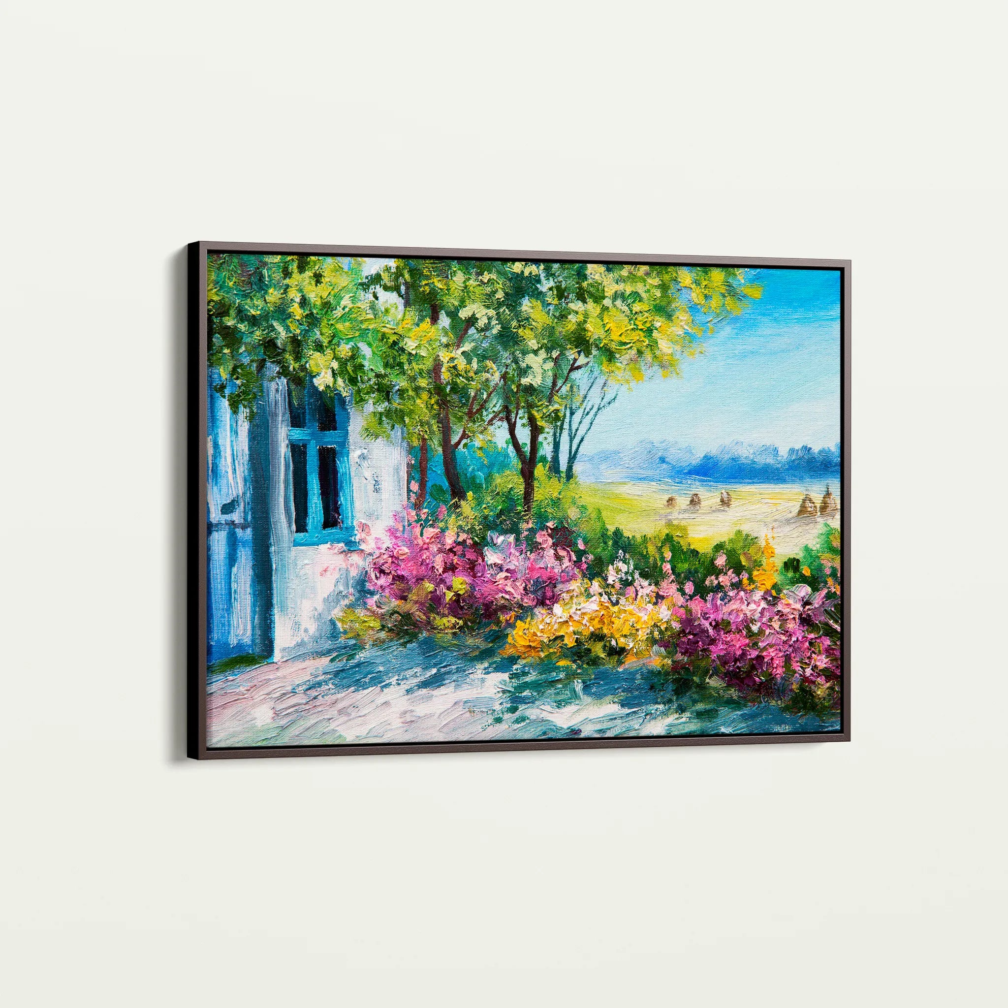 Landscape 129 Canvas Art 60 x 40 cm / Black