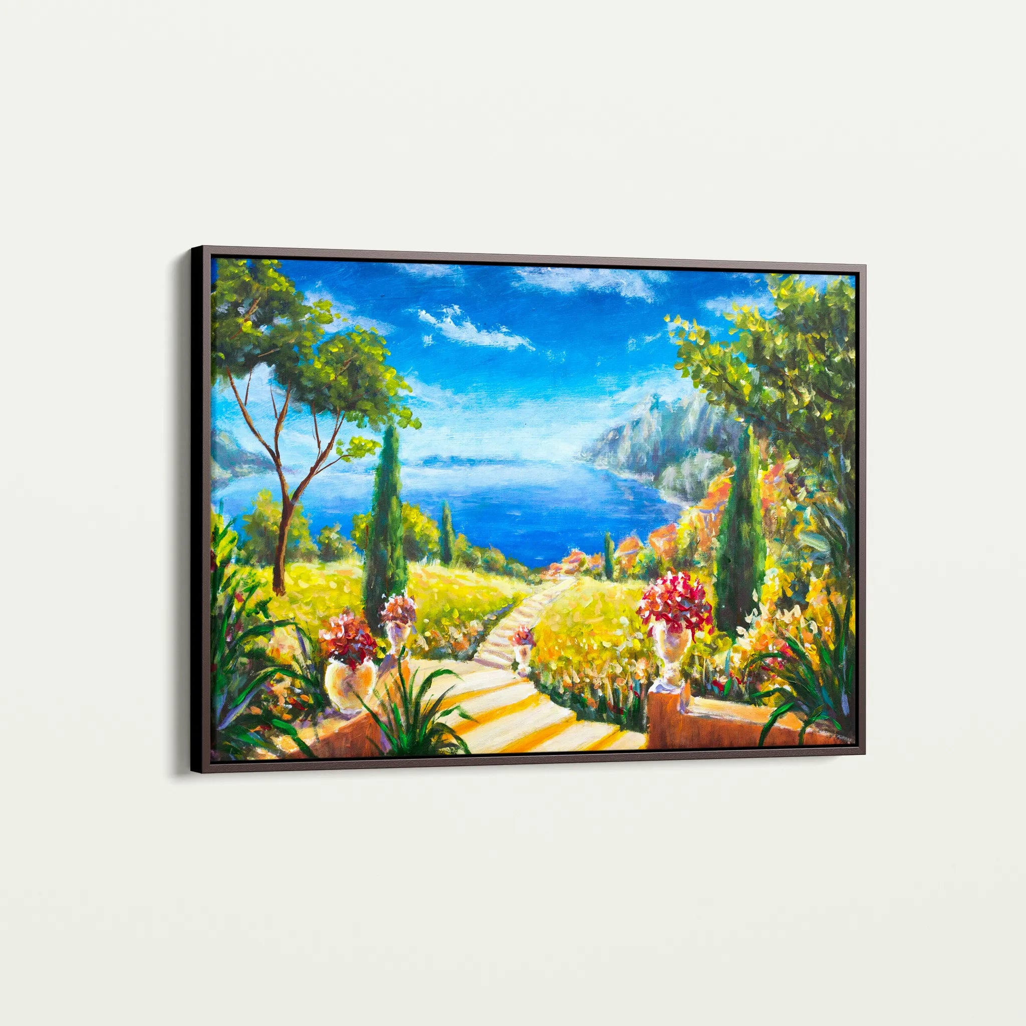 Landscape 130 Canvas Art 60 x 40 cm / Black