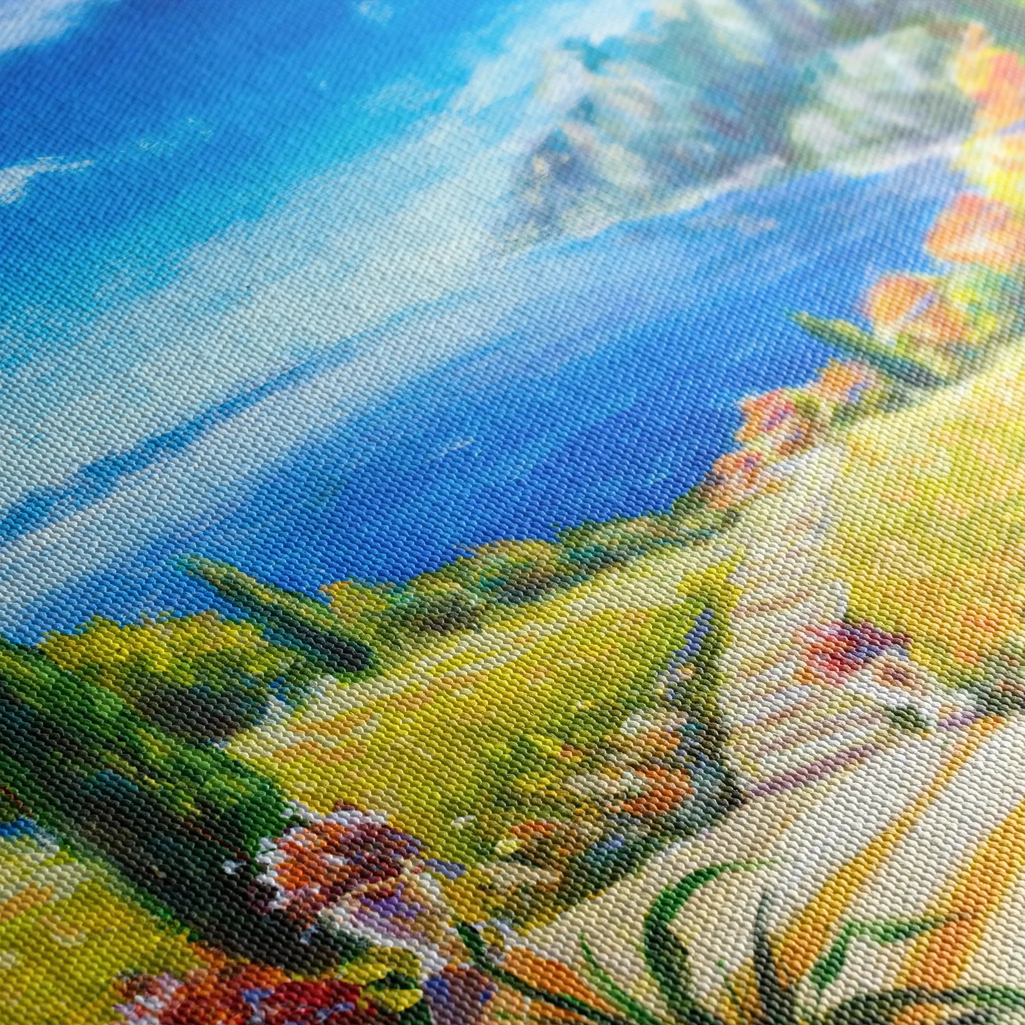 Landscape 130 Canvas Art 60 x 40 cm / Black