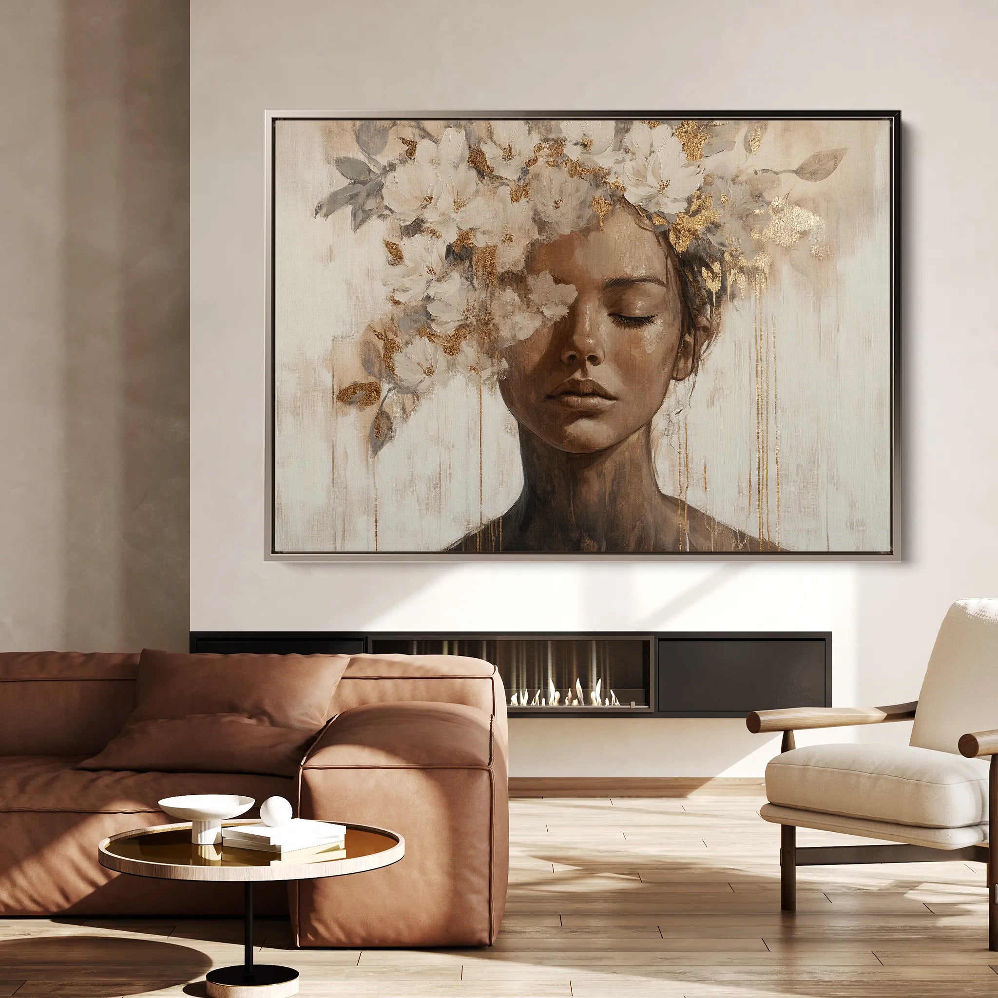 Portrait 130 Canvas Art 60 x 40 cm / Black