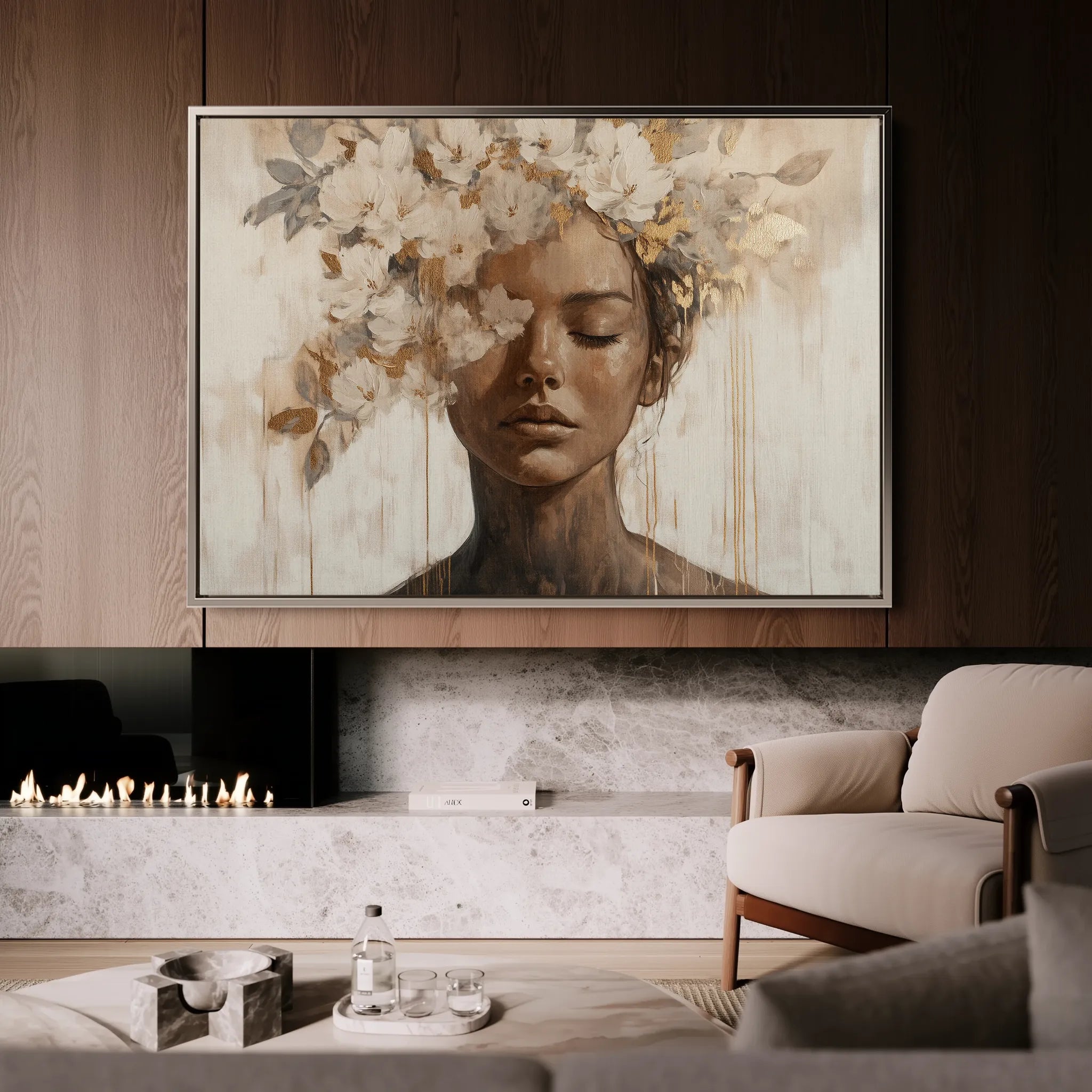 Portrait 130 Canvas Art 60 x 40 cm / Black