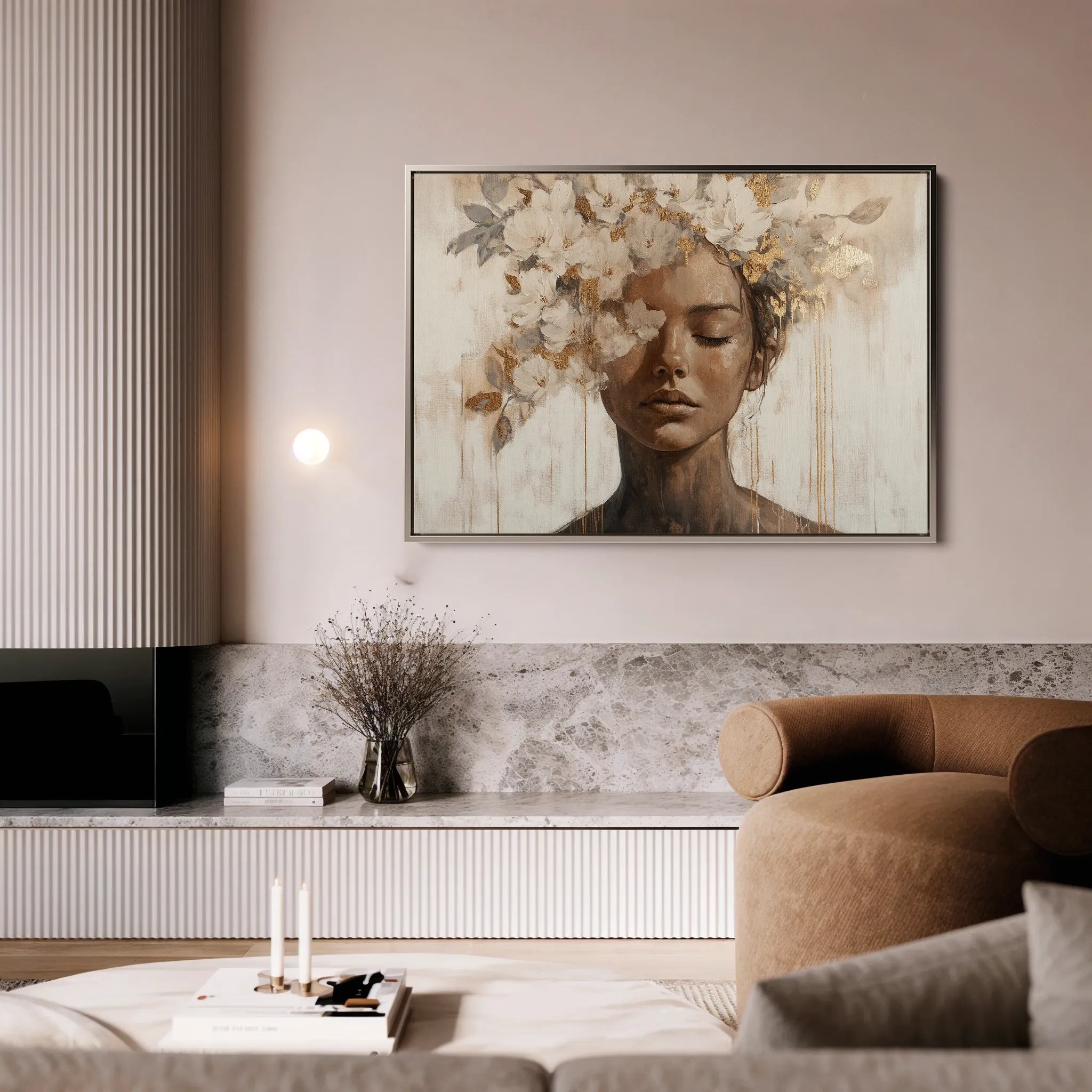 Portrait 130 Canvas Art 60 x 40 cm / Black