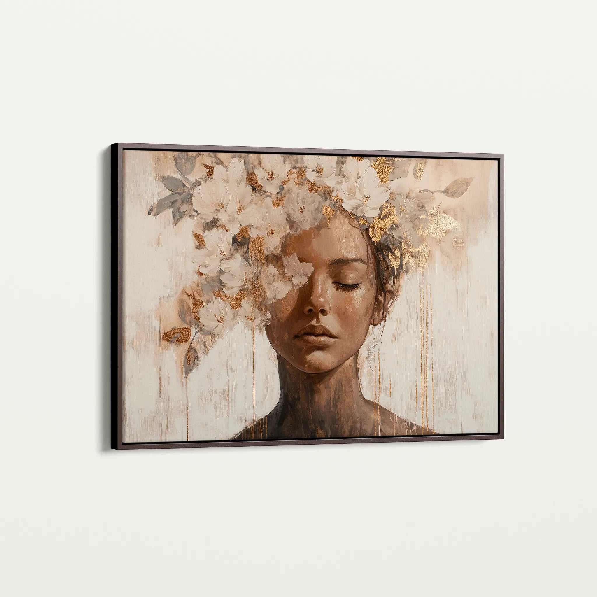 Portrait 130 Canvas Art 60 x 40 cm / Black