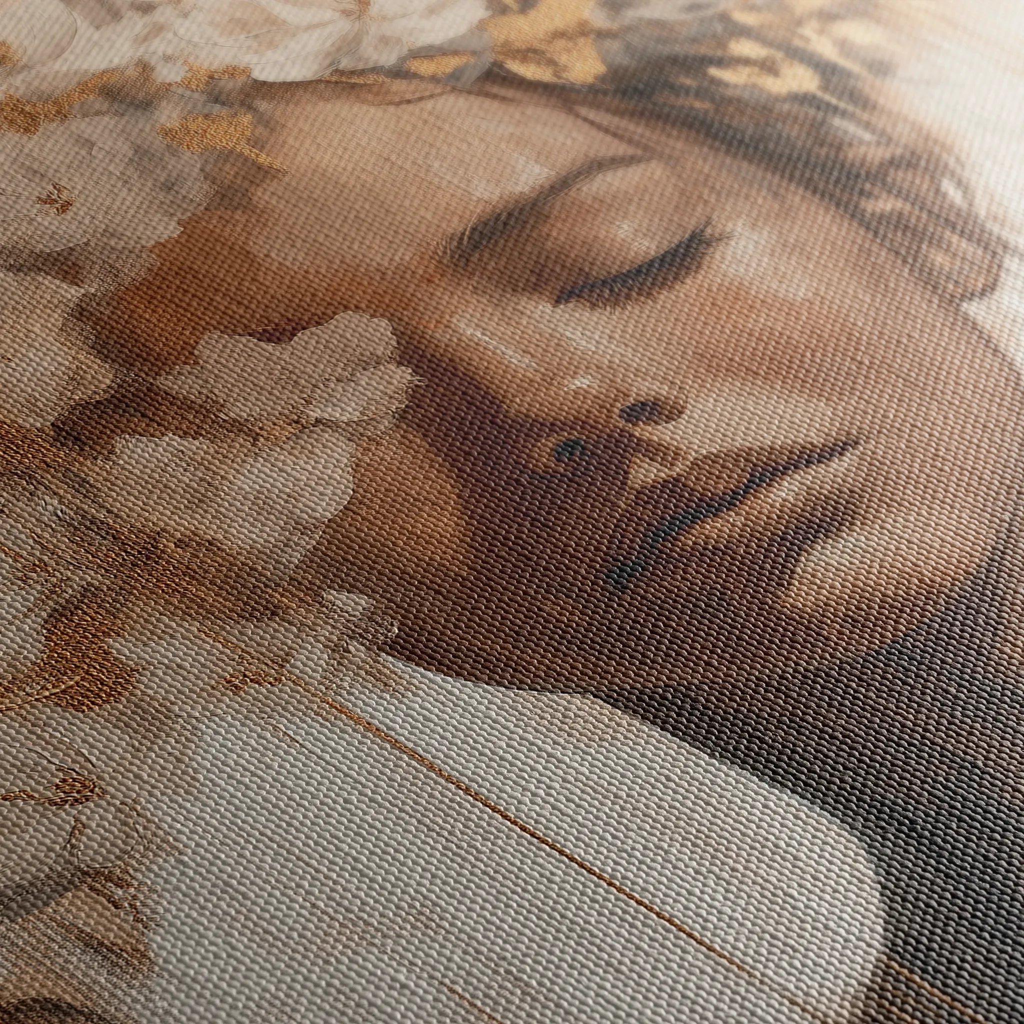 Portrait 130 Canvas Art 60 x 40 cm / Black