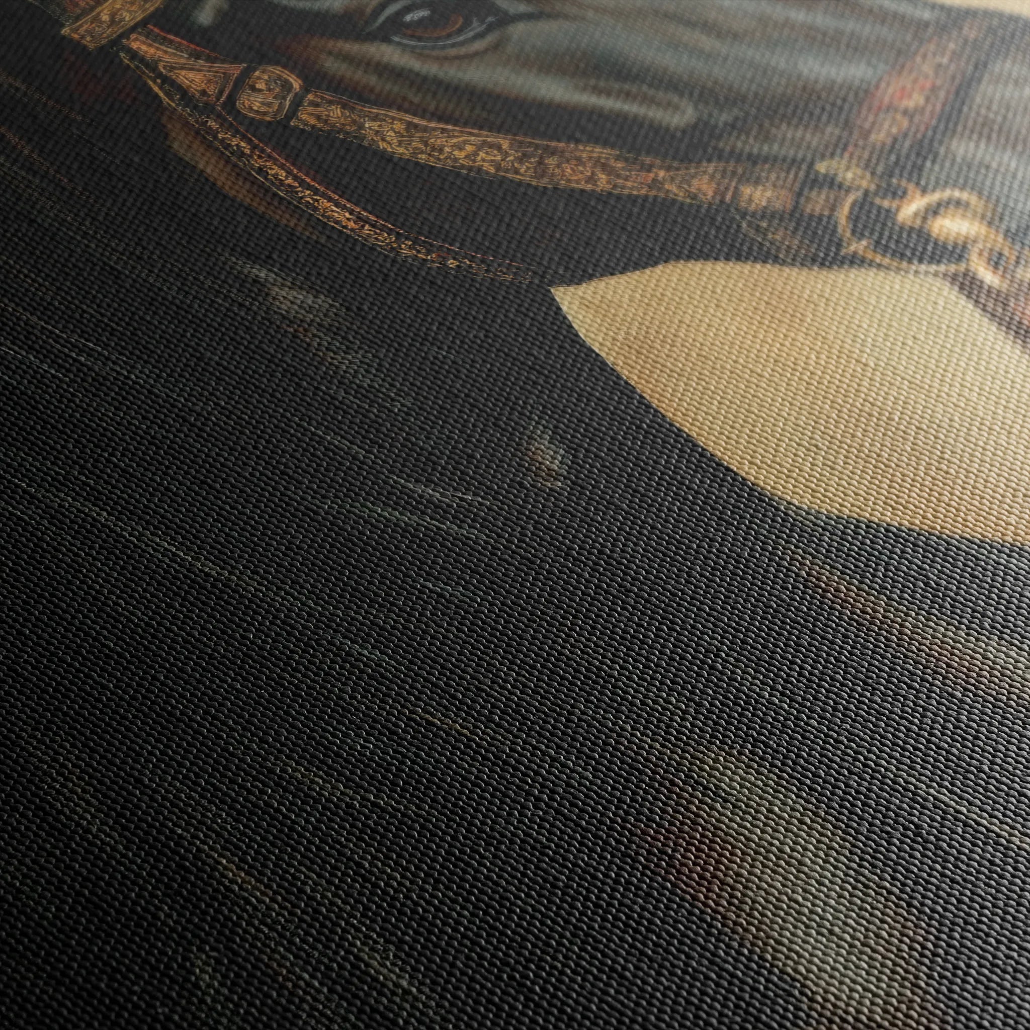 Horses 131 Canvas Art 60 x 40 cm / Black