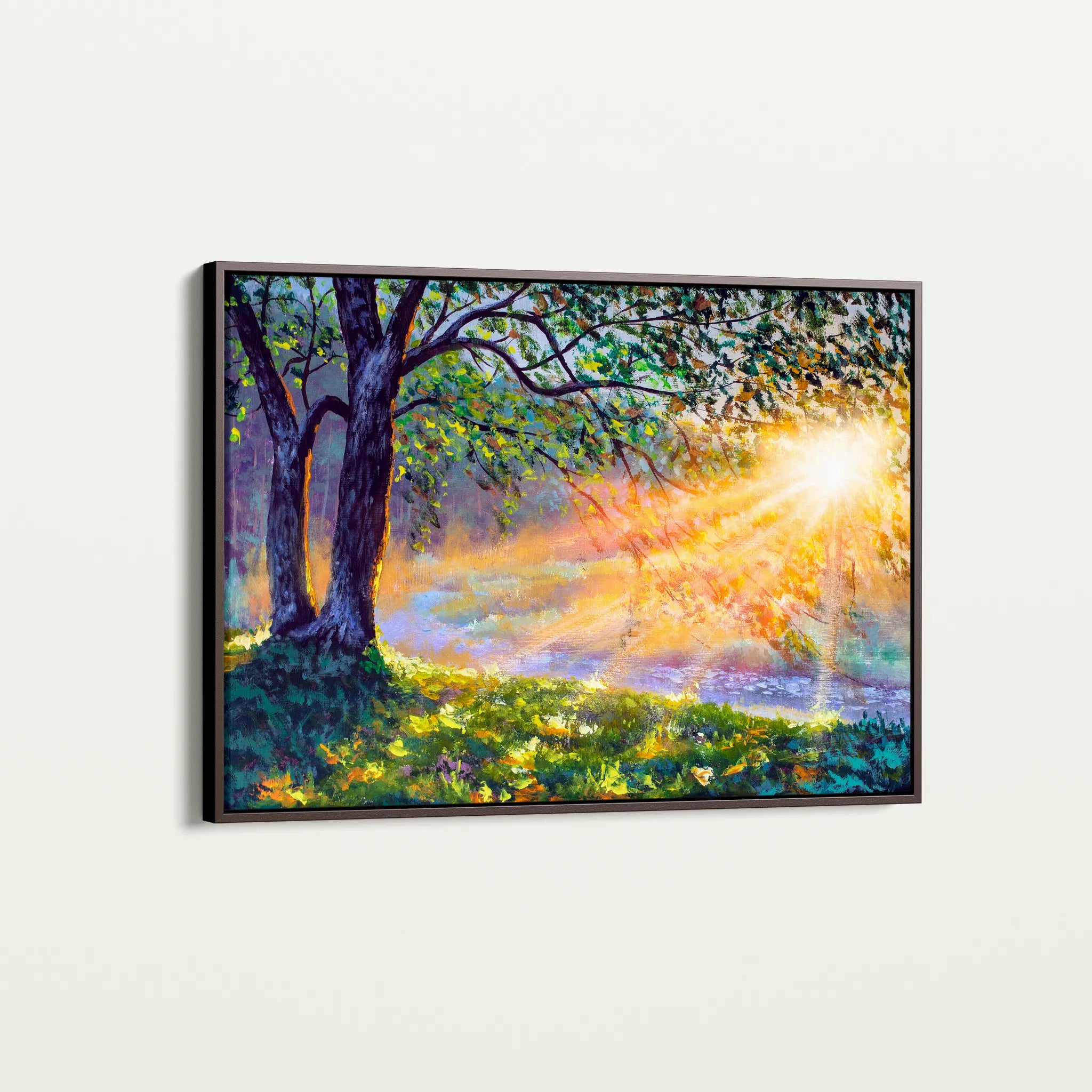 Landscape 131 Canvas Art 60 x 40 cm / Black