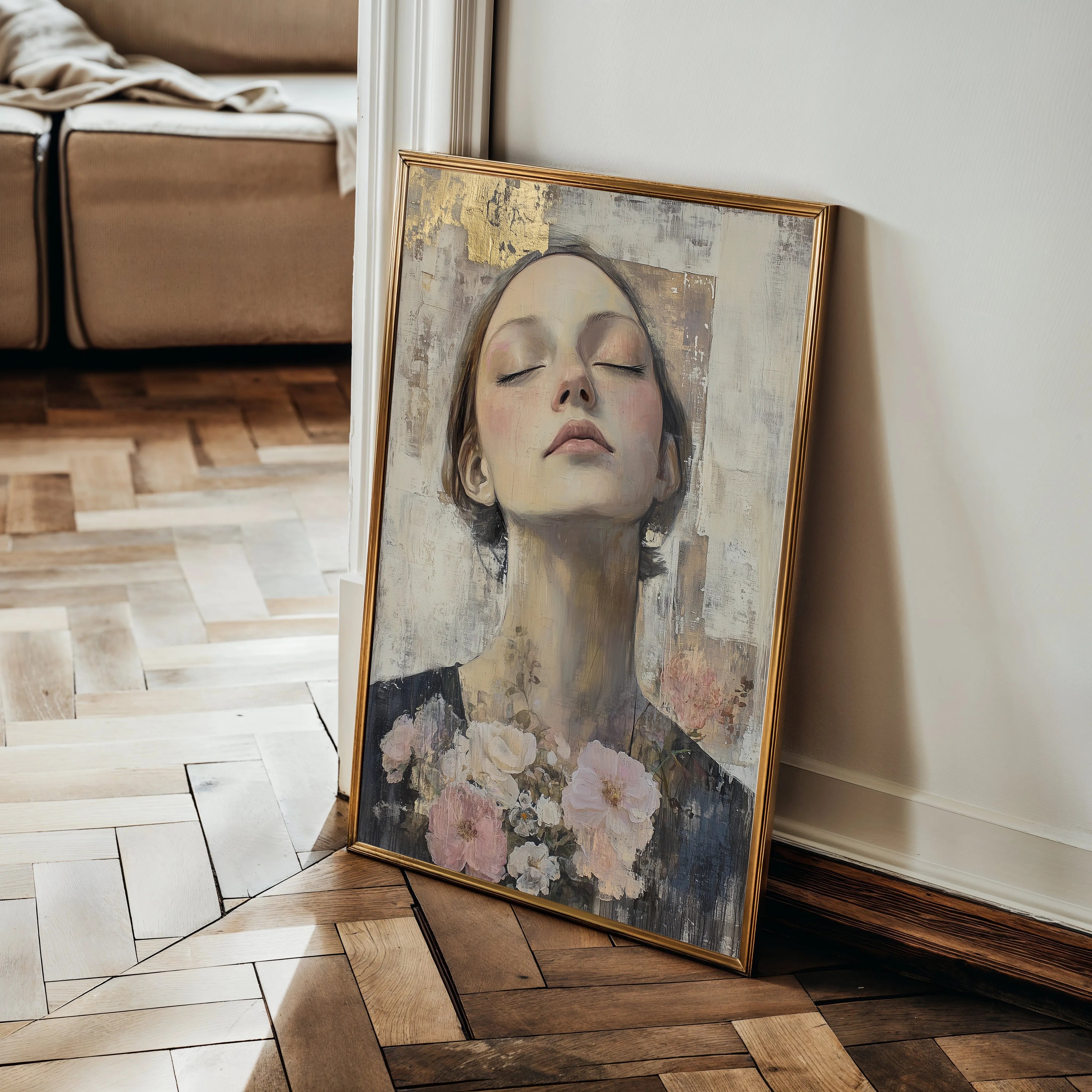 Portrait 131 Canvas Art 60 x 40 cm / Black