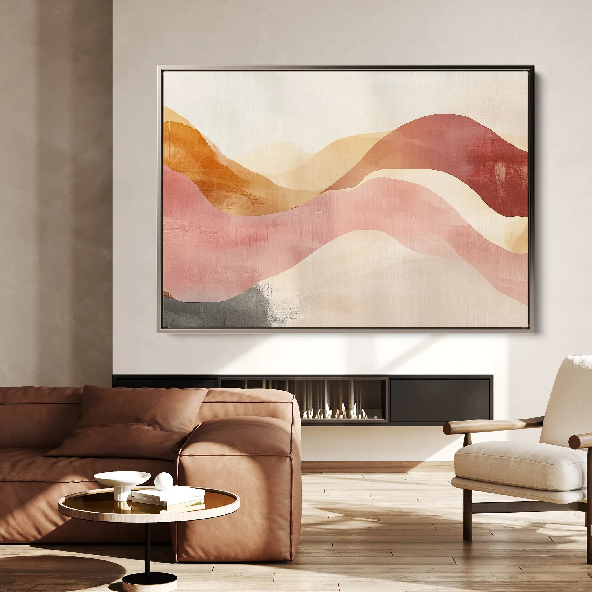 Boho 132 Canvas Art 60 x 40 cm / Black