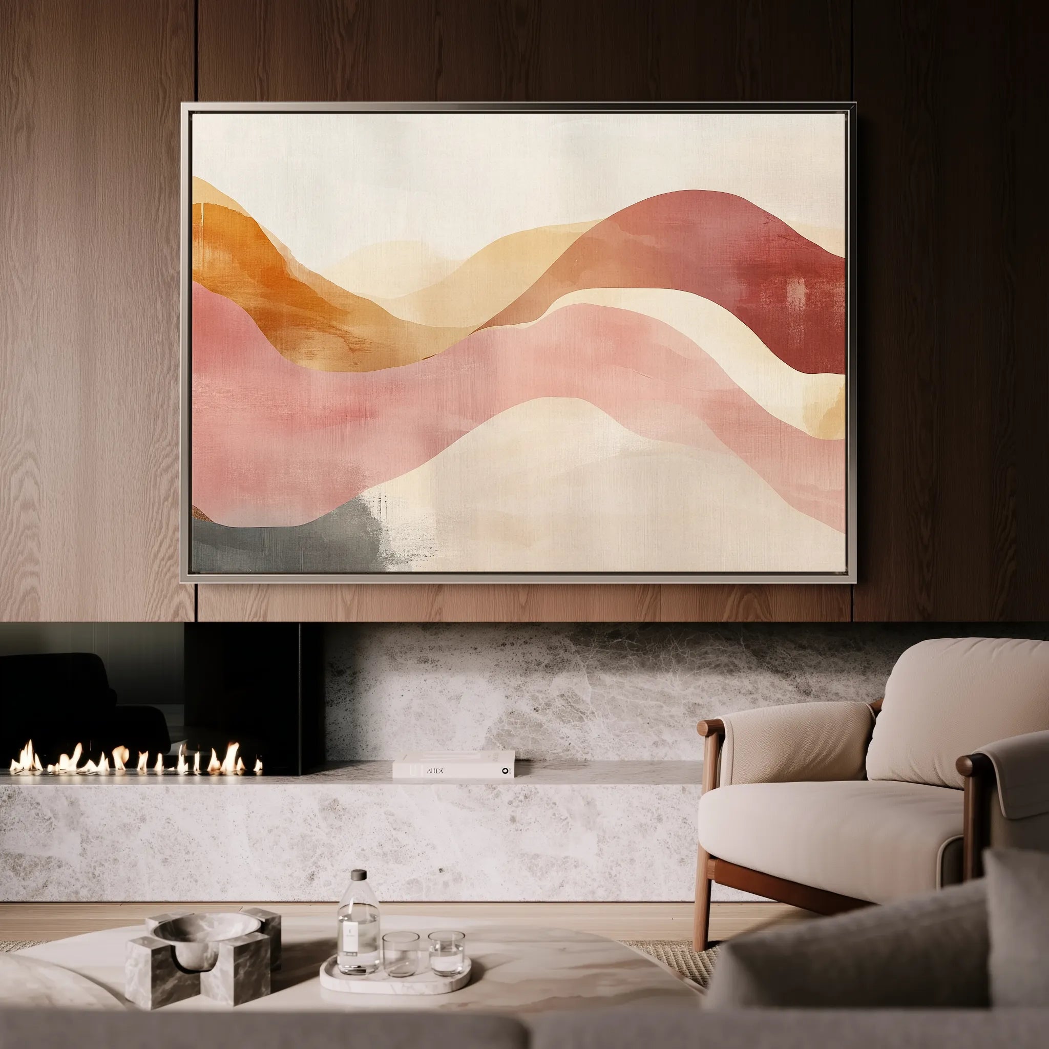 Boho 132 Canvas Art 60 x 40 cm / Black