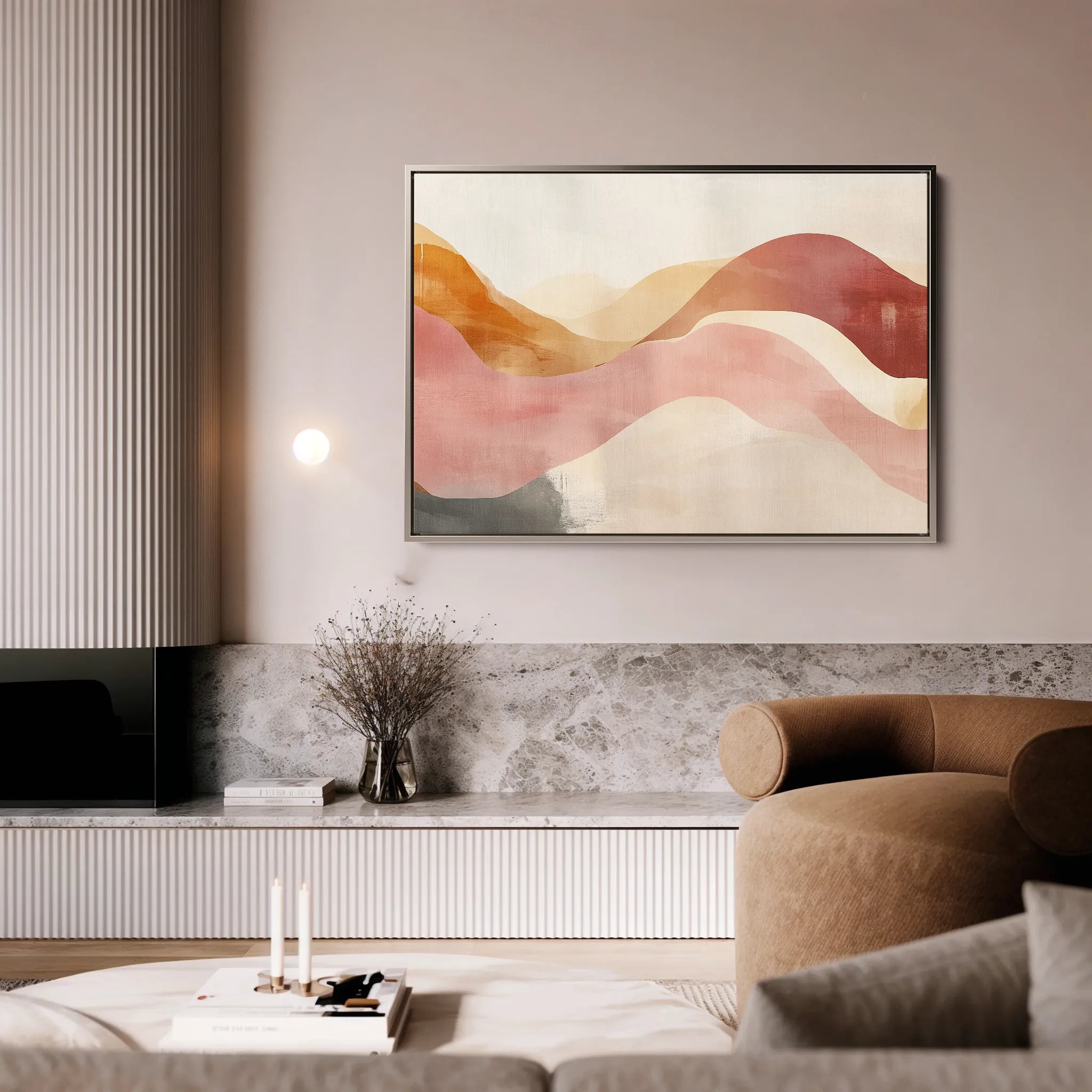 Boho 132 Canvas Art 60 x 40 cm / Black