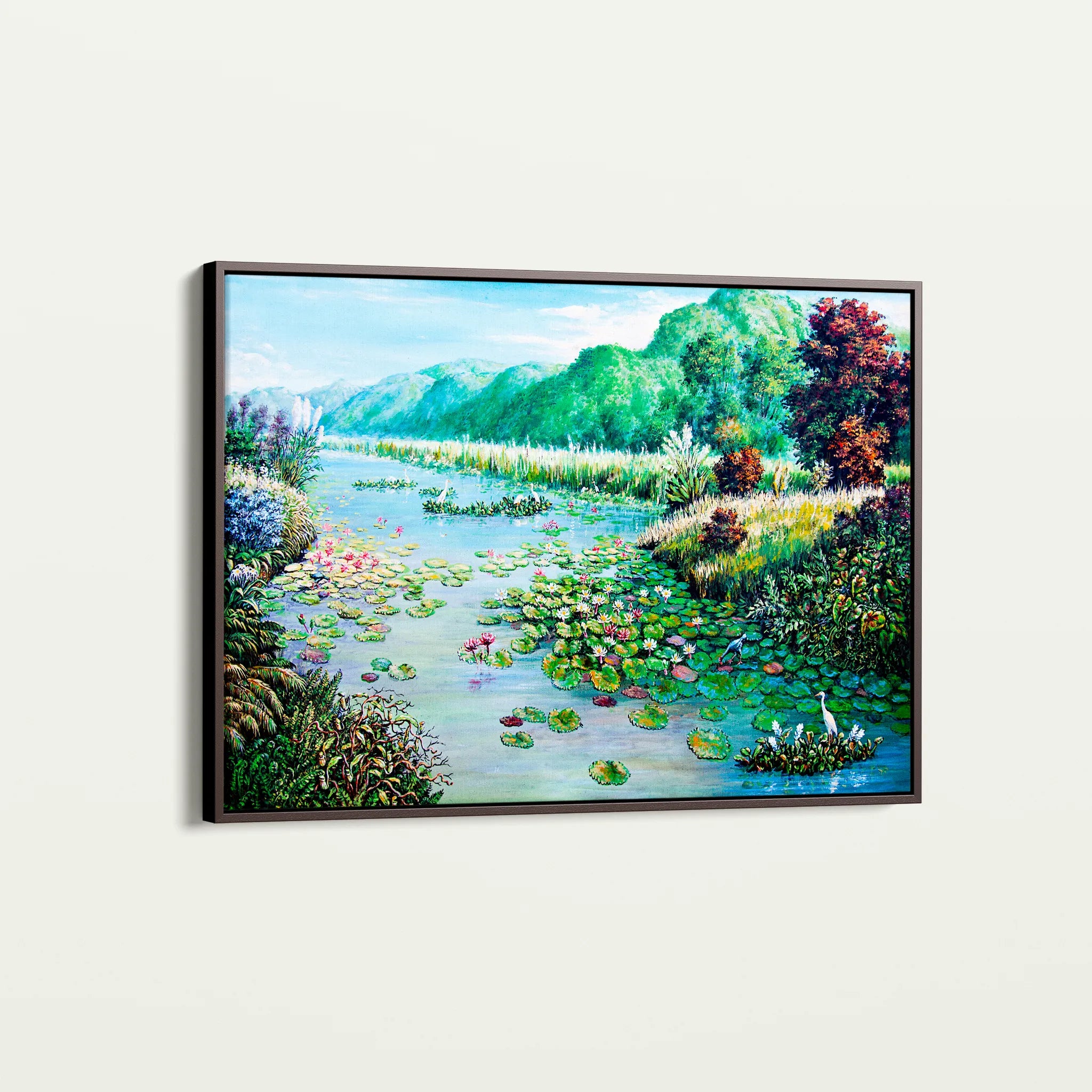 Landscape 132 Canvas Art 60 x 40 cm / Black