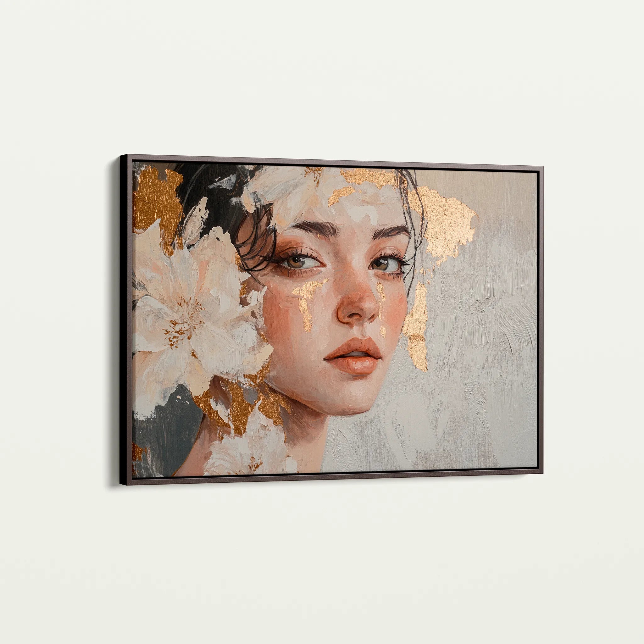Portrait 132 Canvas Art 60 x 40 cm / Black