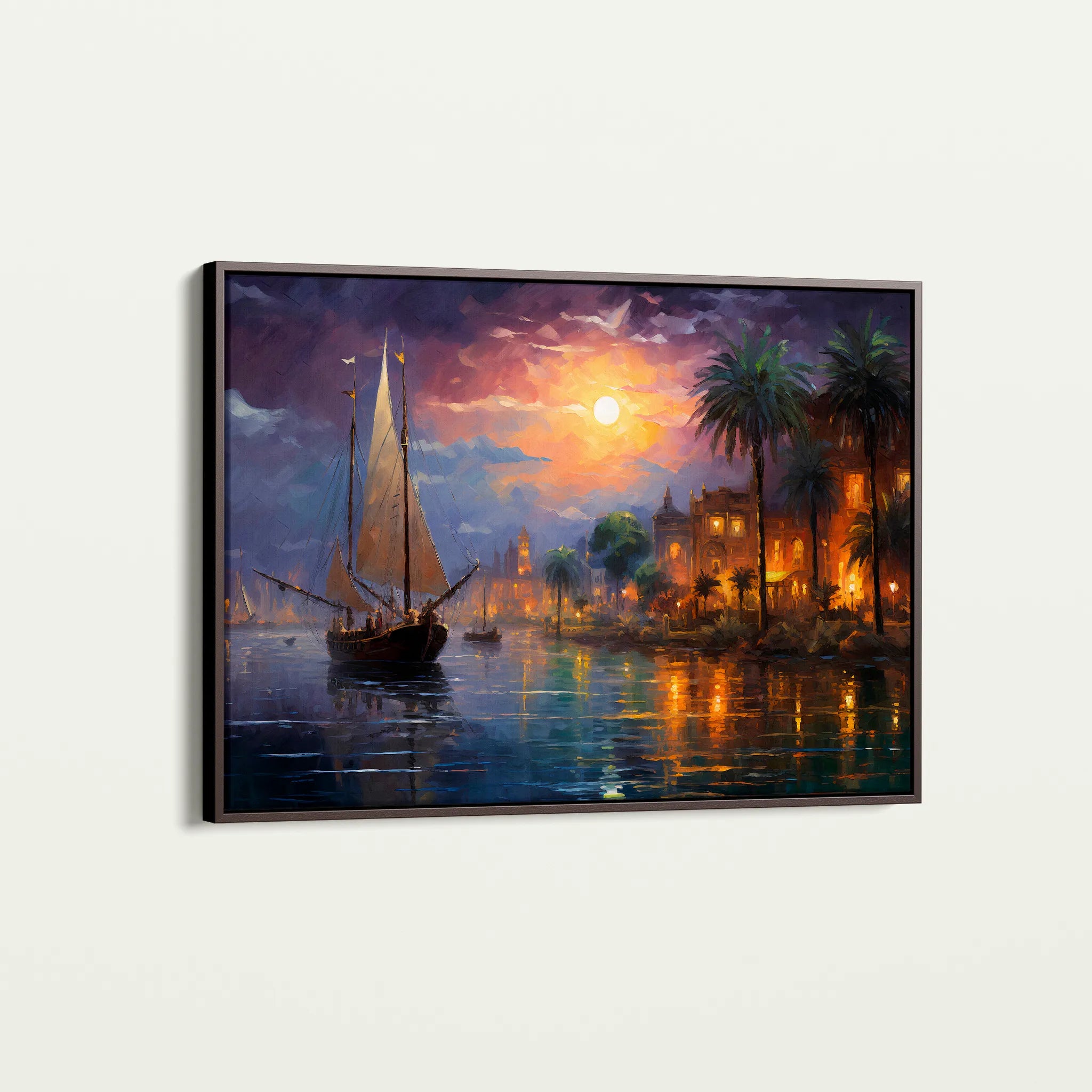 Landscape 133 Canvas Art 60 x 40 cm / Black