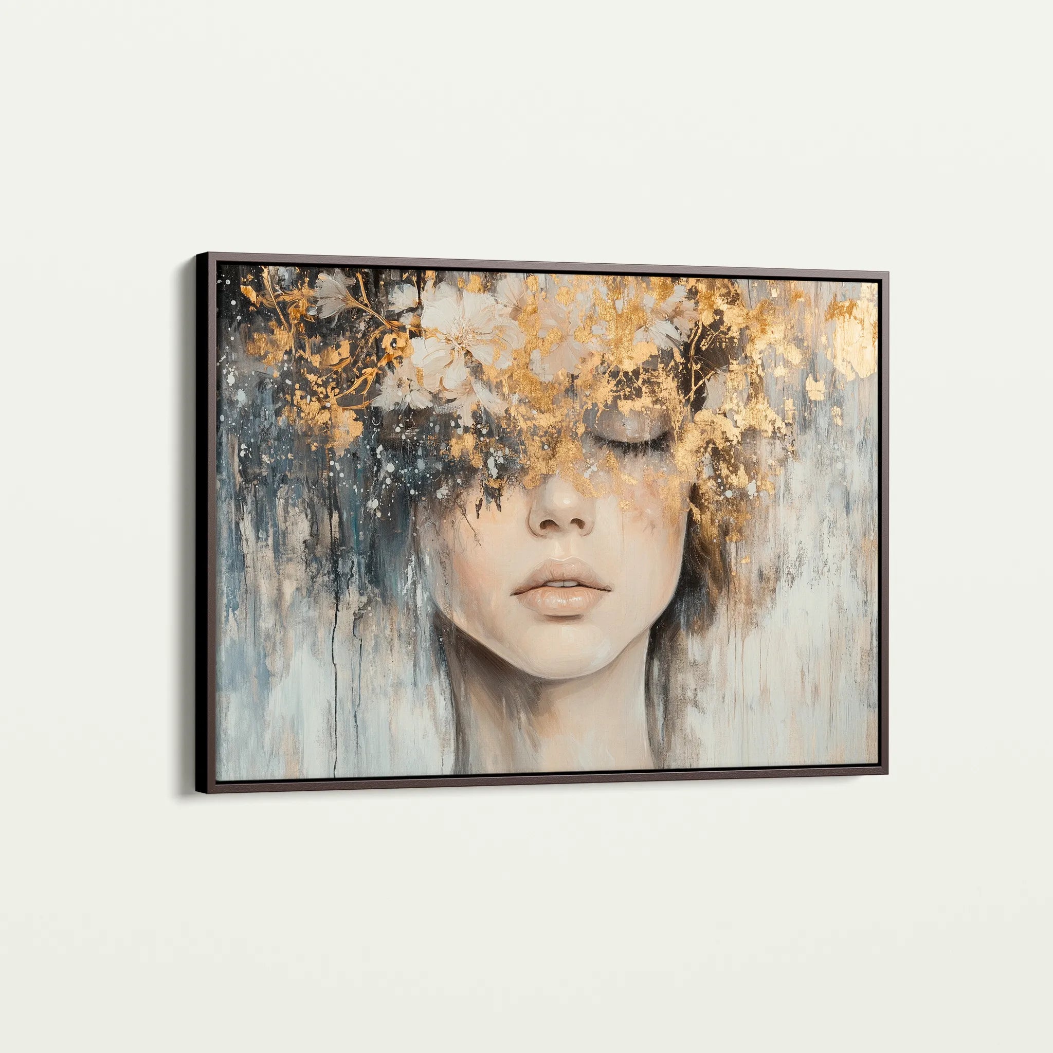 Portrait 133 Canvas Art 60 x 40 cm / Black