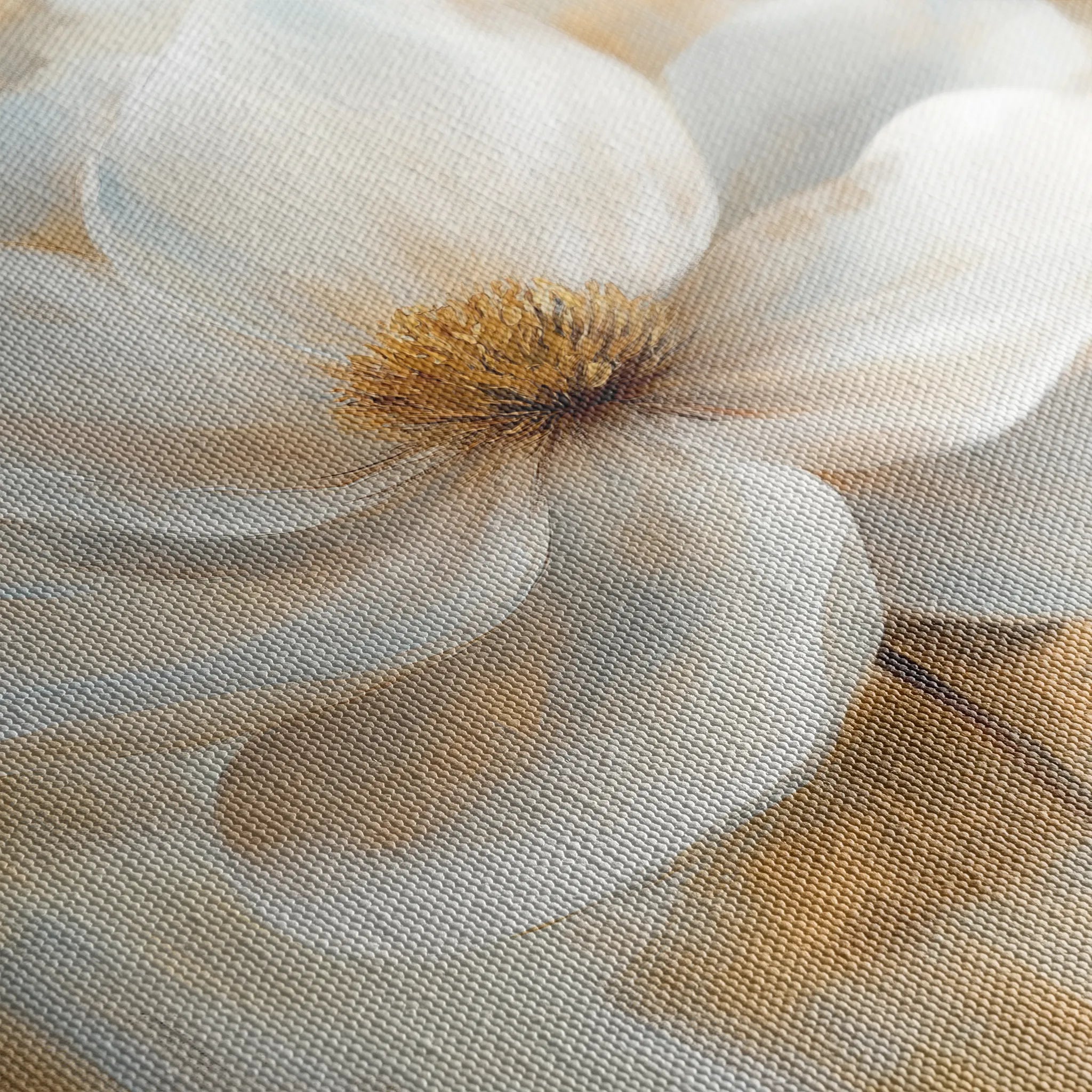 Floral 1336 Canvas Art 60 x 60 cm / Black