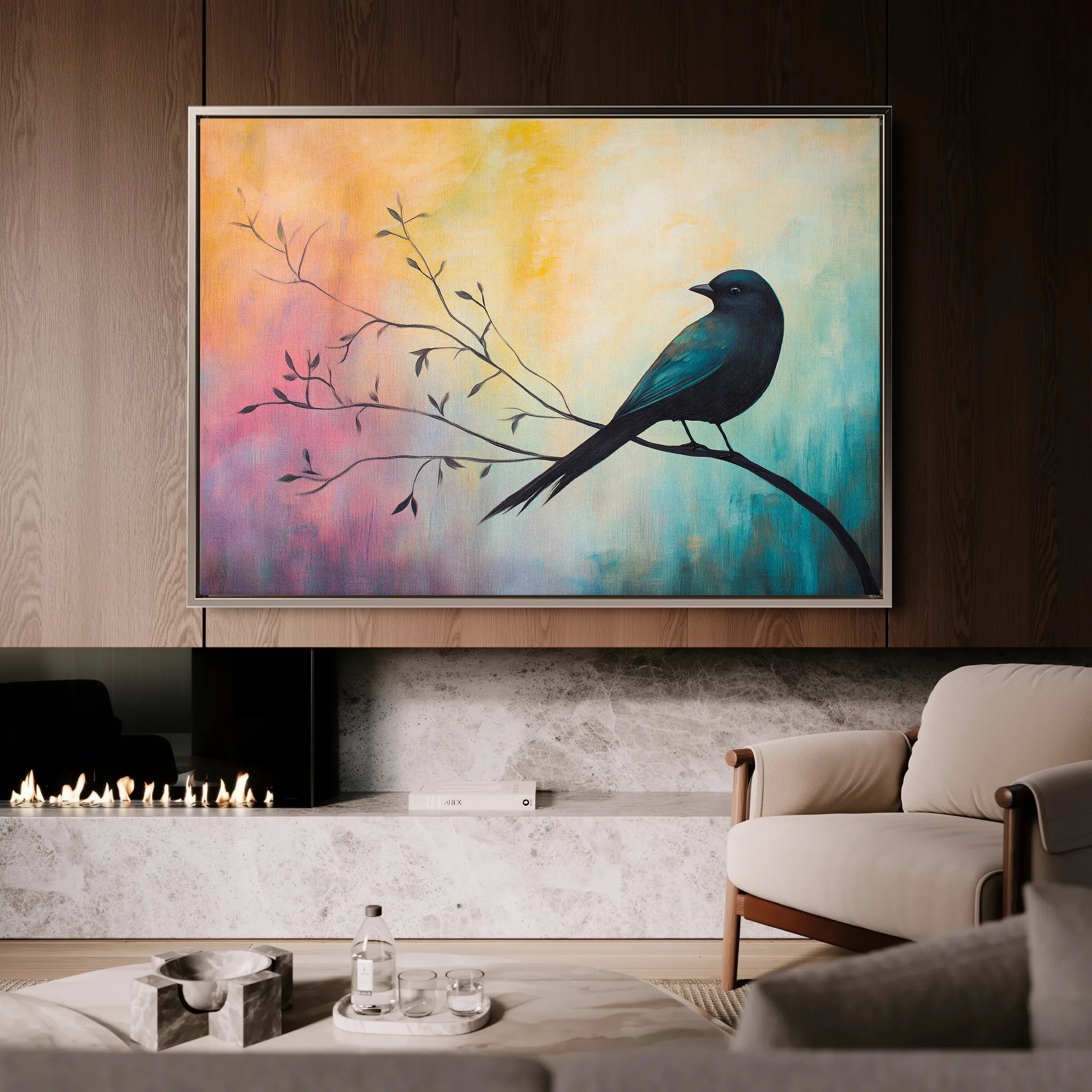 Animals 134 Canvas Art 60 x 40 cm / Black
