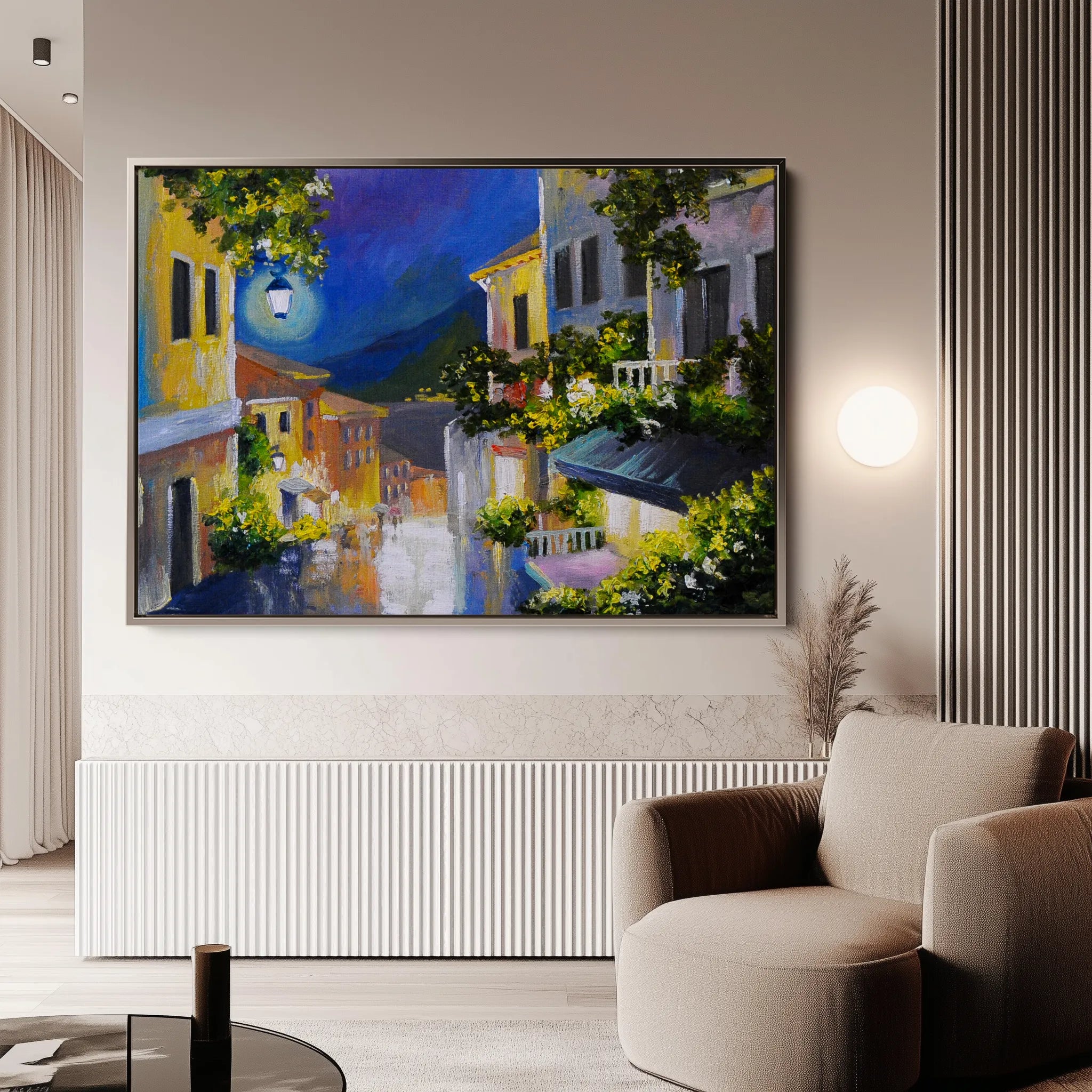 Landscape 134 Canvas Art 60 x 40 cm / Black