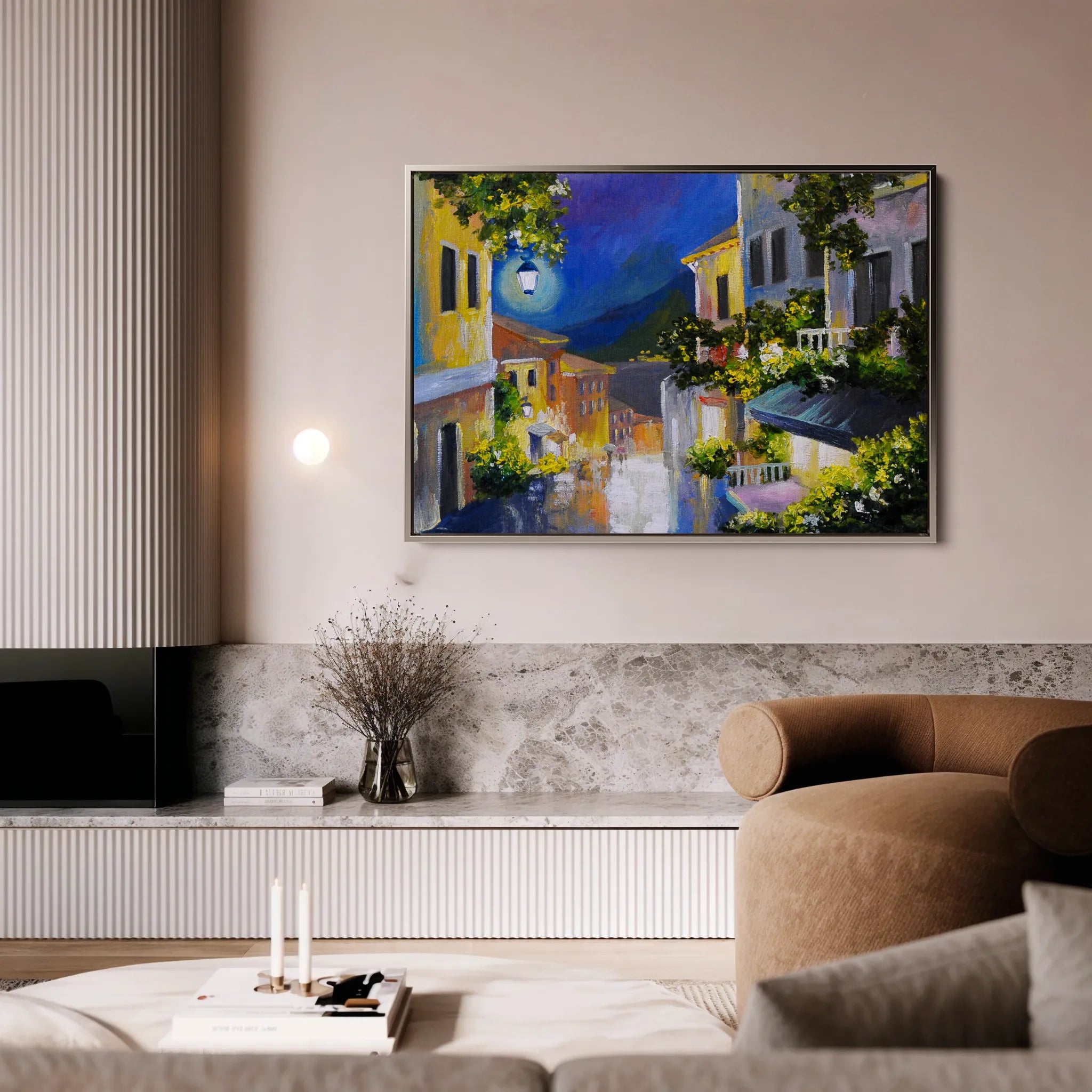 Landscape 134 Canvas Art 60 x 40 cm / Black