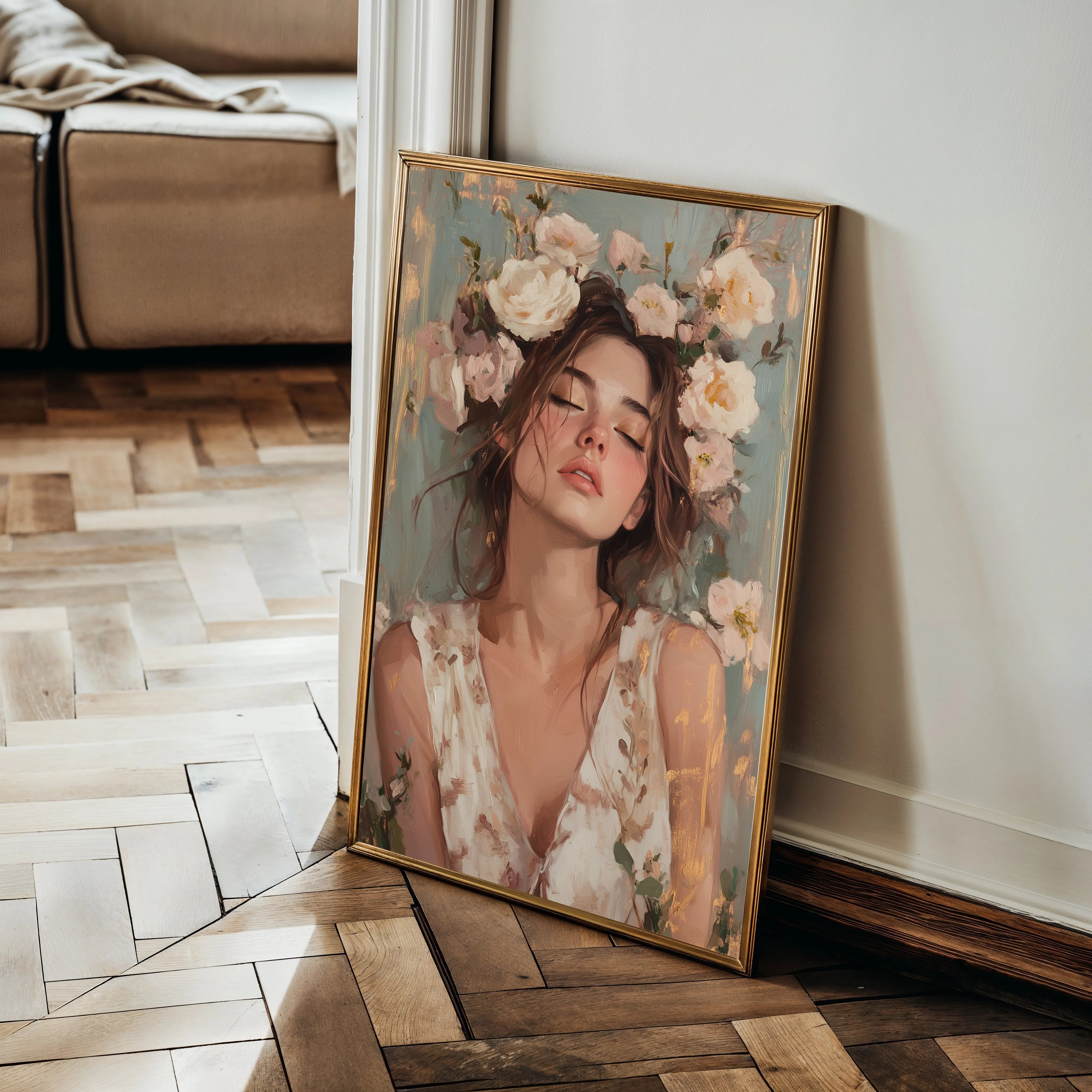 Portrait 134 Canvas Art 60 x 40 cm / Black