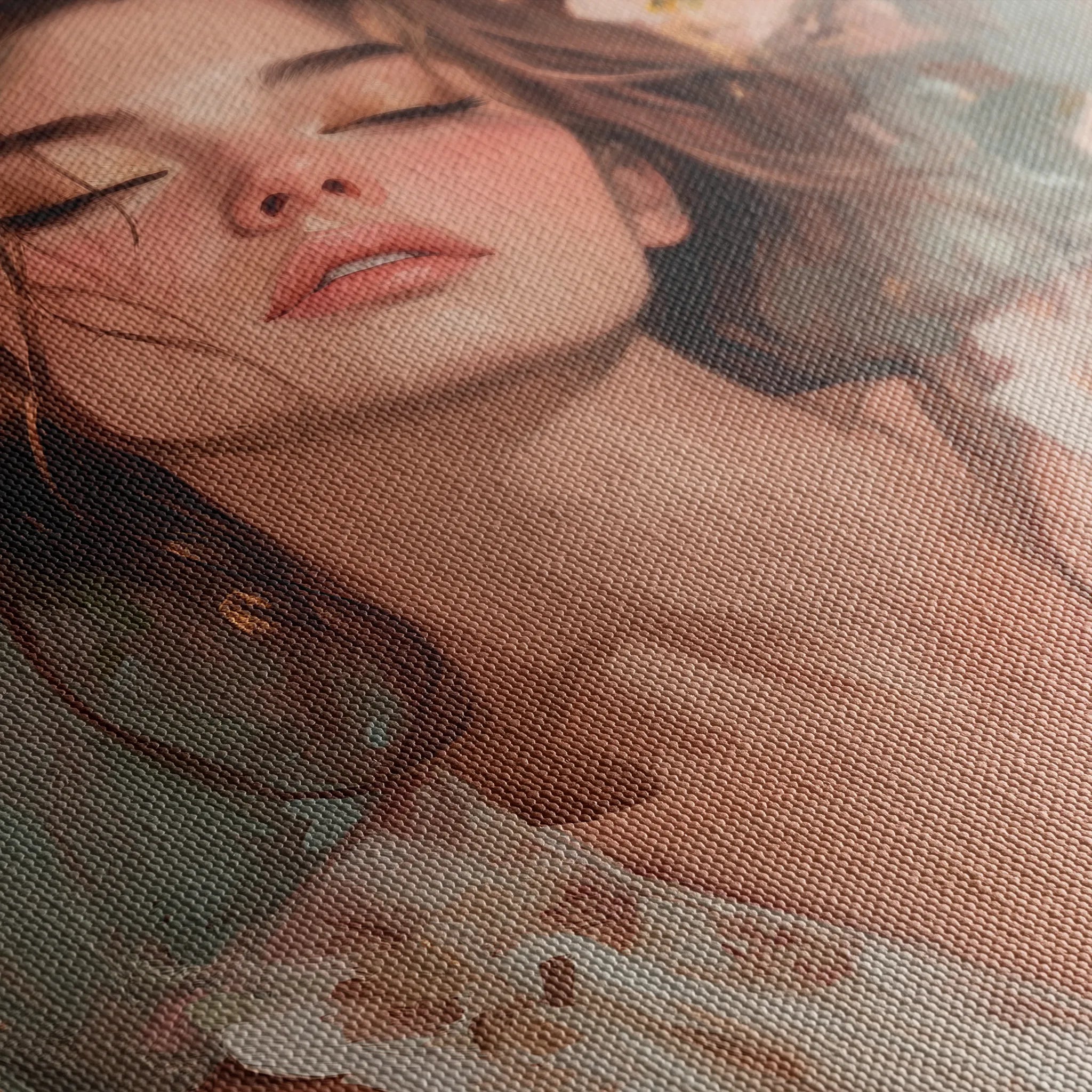 Portrait 134 Canvas Art 60 x 40 cm / Black