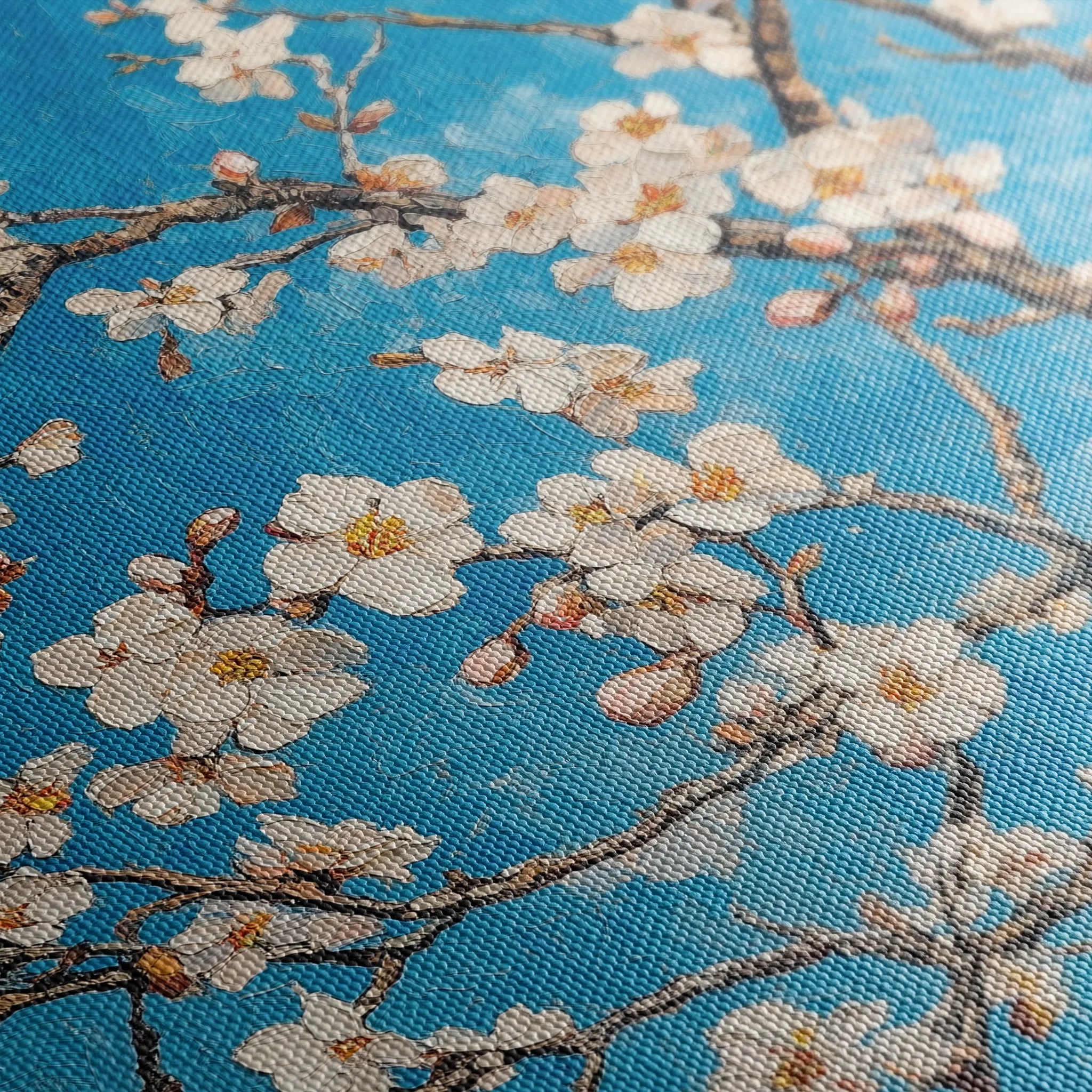 Floral 1340 Canvas Art 60 x 60 cm / Black